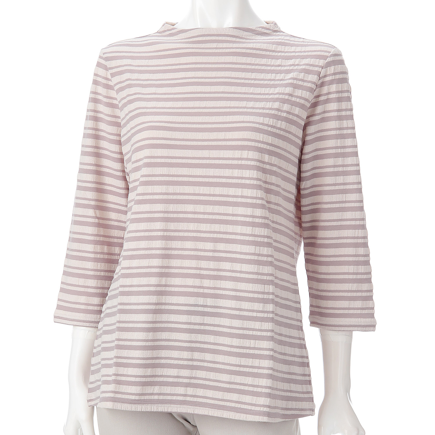 サッカーマルチボーダーボトルネックカットソー - 画像3