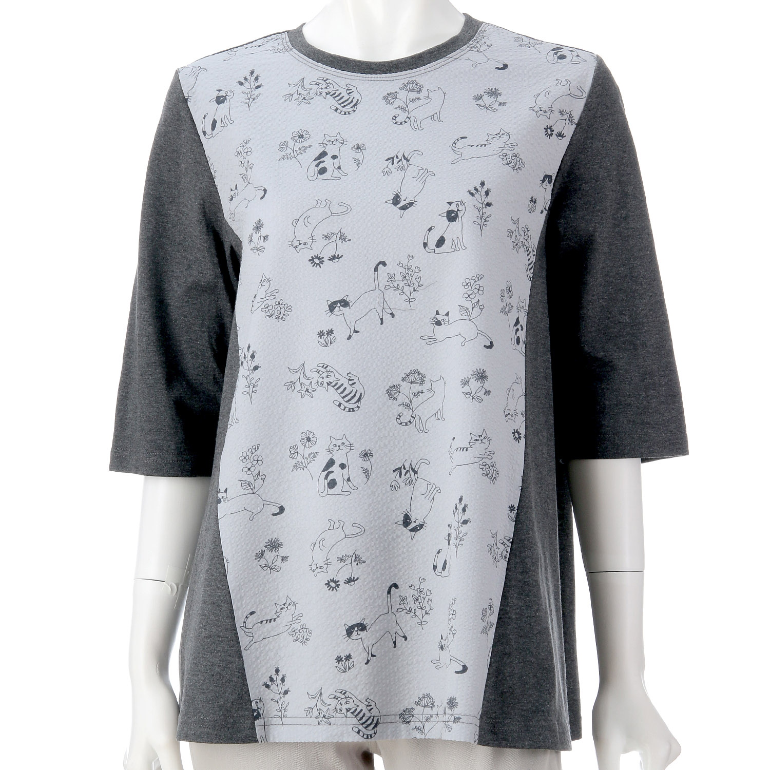 天竺ネコ切替プルオーバー - 画像1