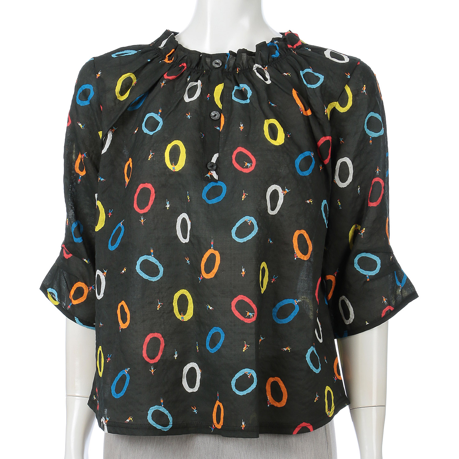 プリントTブラウス - 画像1