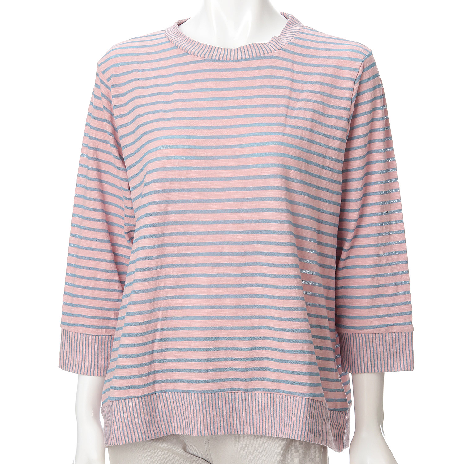 ボーダー七分袖Tシャツ - 画像5