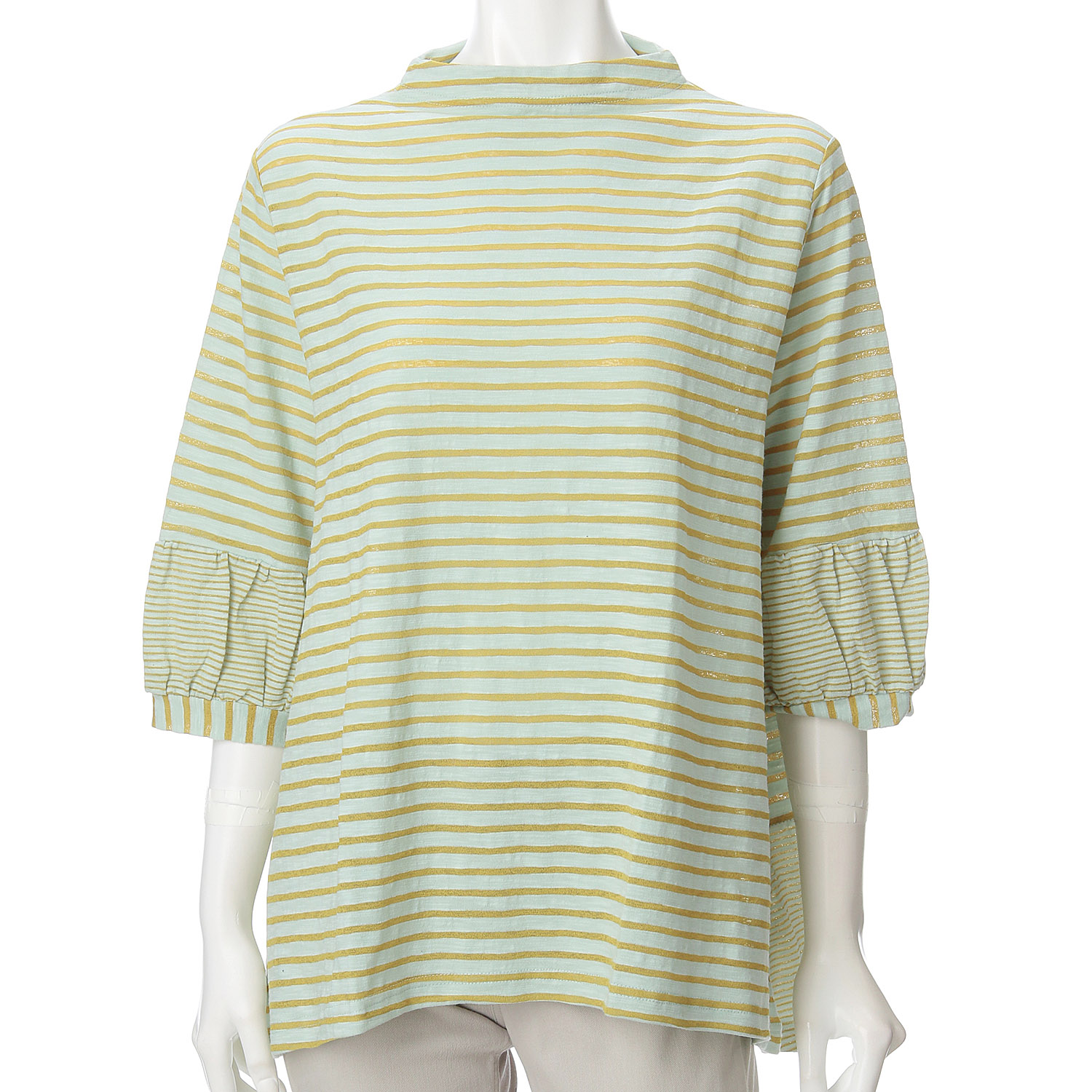 ボーダー五分袖Tシャツ - 画像8