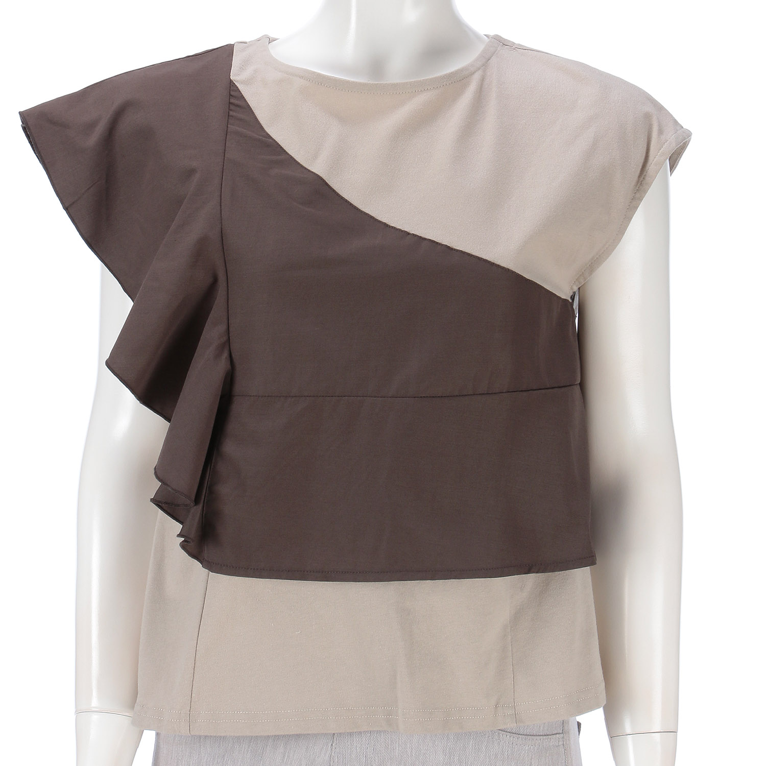 フリル切替フレンチプルオーバー