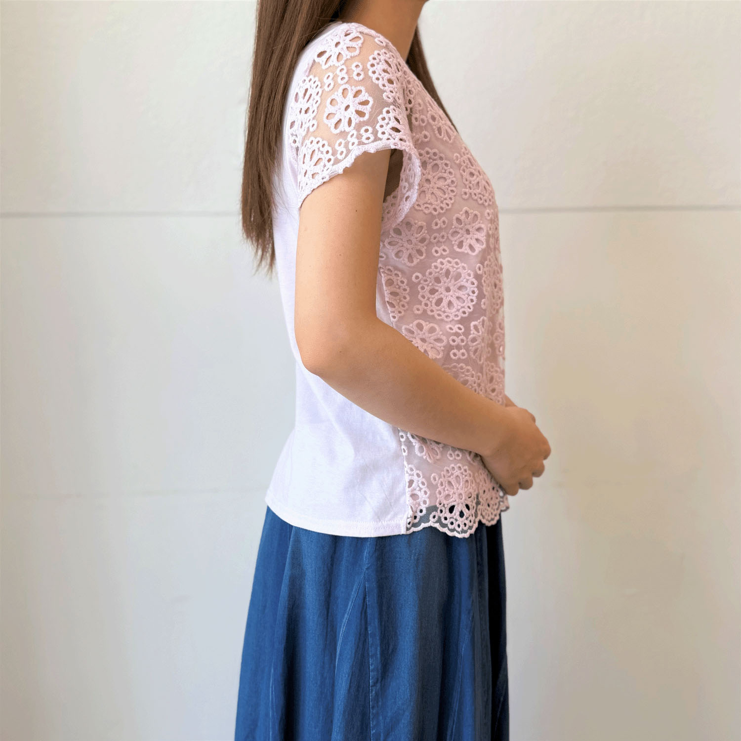 刺繍レースカットソー - 画像15