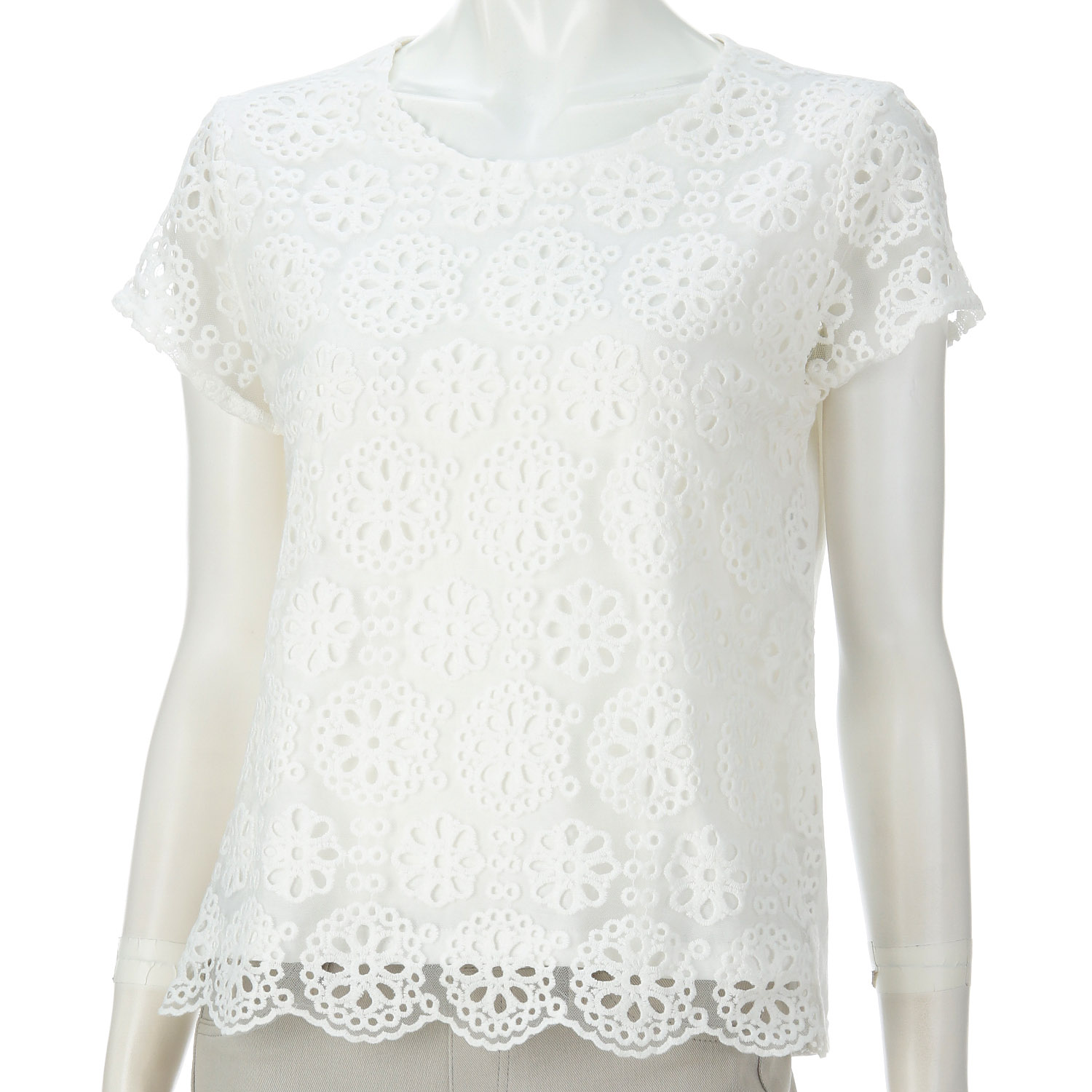 刺繍レースカットソー - 画像7