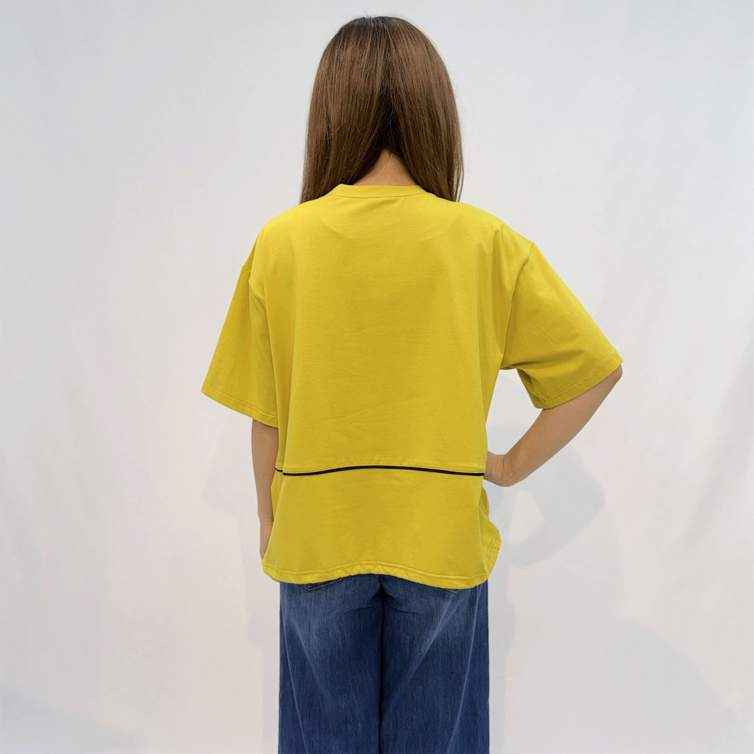ワッペン付き配色チュニック - 画像8
