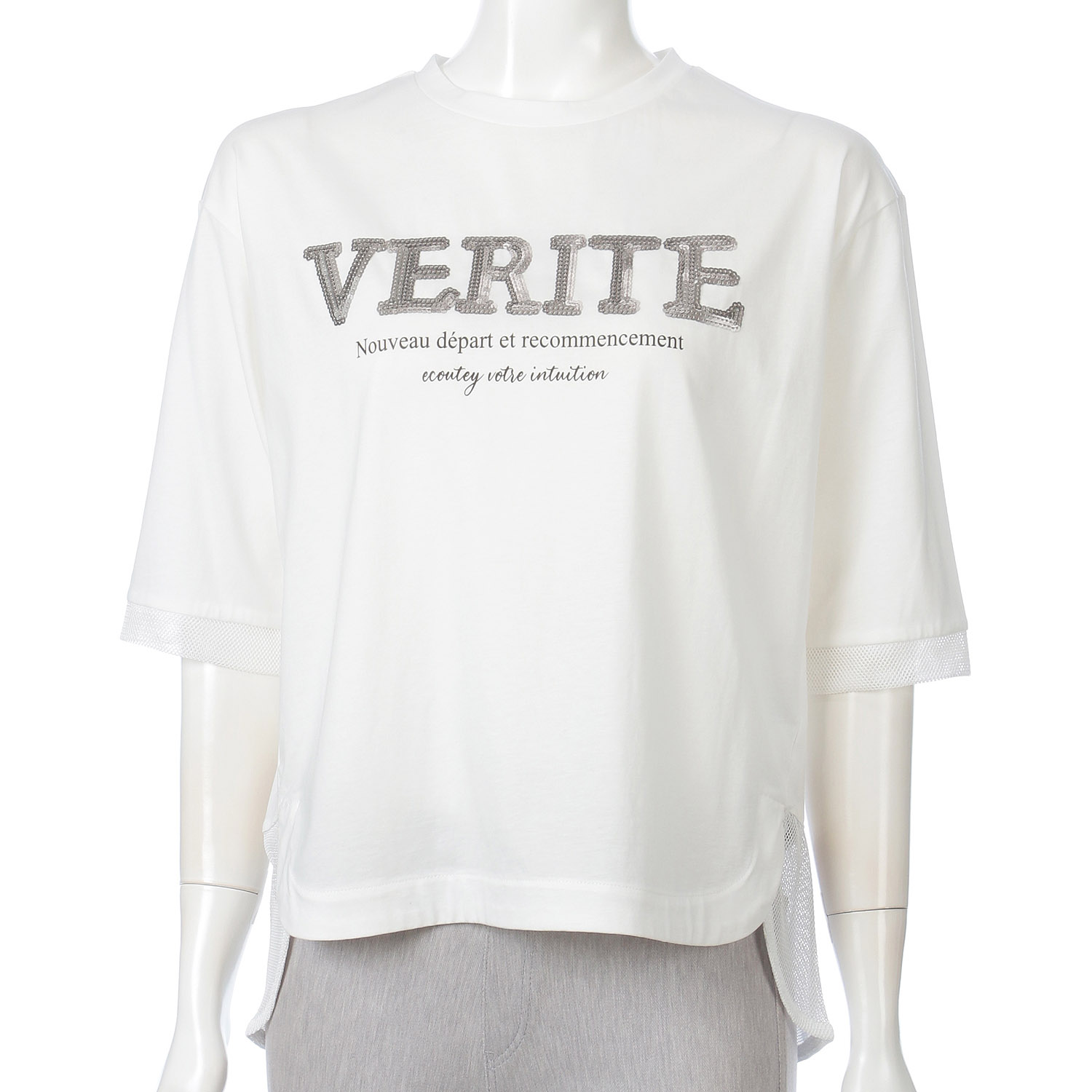 スパンコールロゴ入りチュニック