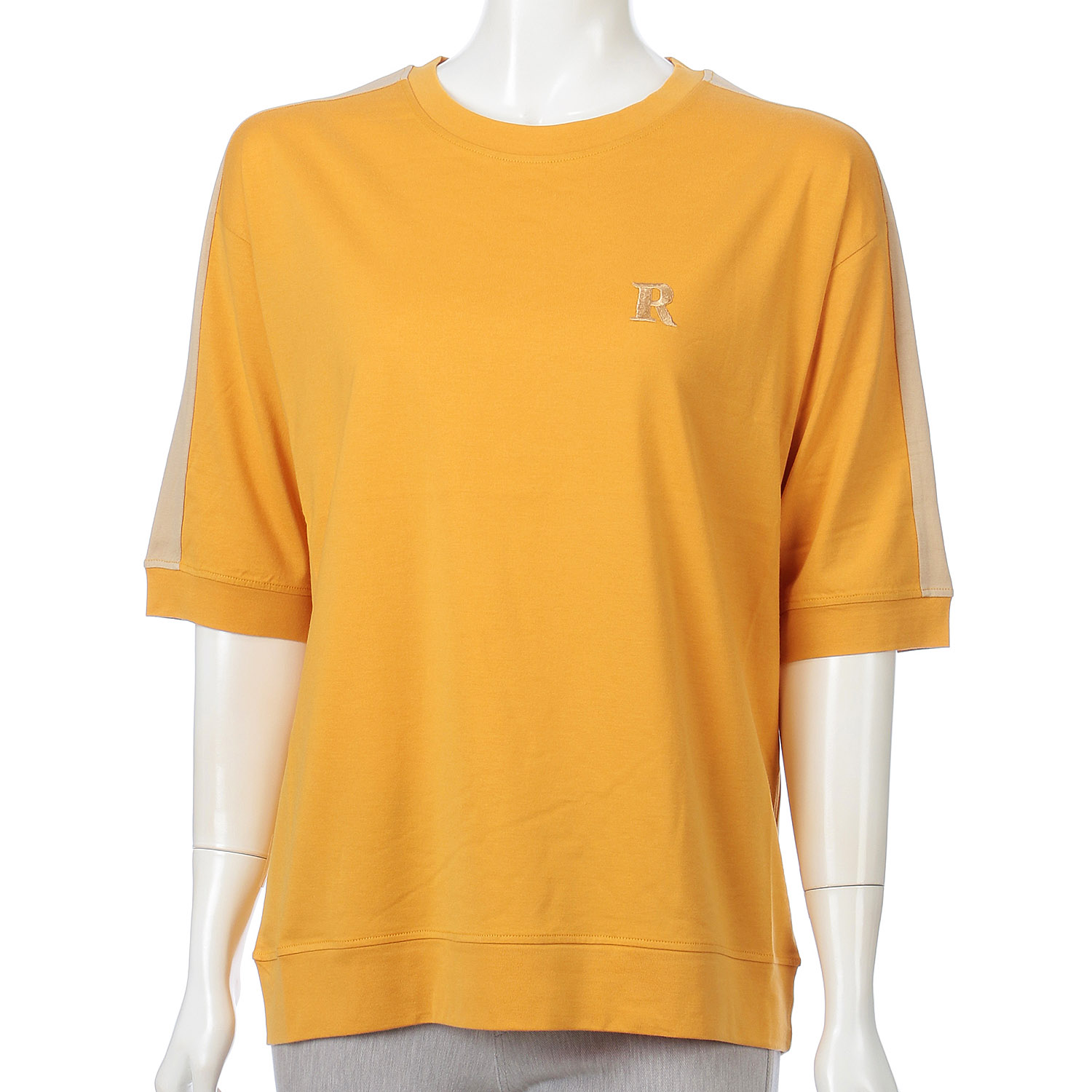 R刺繍肩配色プルオーバー - 画像4