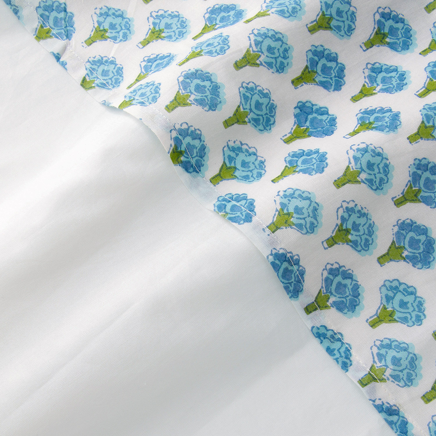 インディゴ フラワープリントダブルワンピース - 画像9