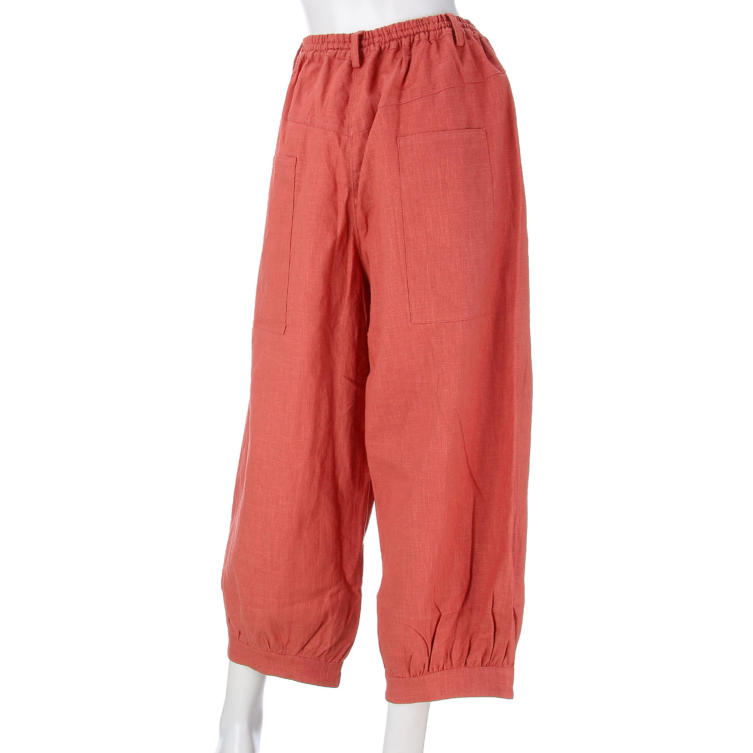 インディゴ 綿麻コクーンパンツ - 画像12