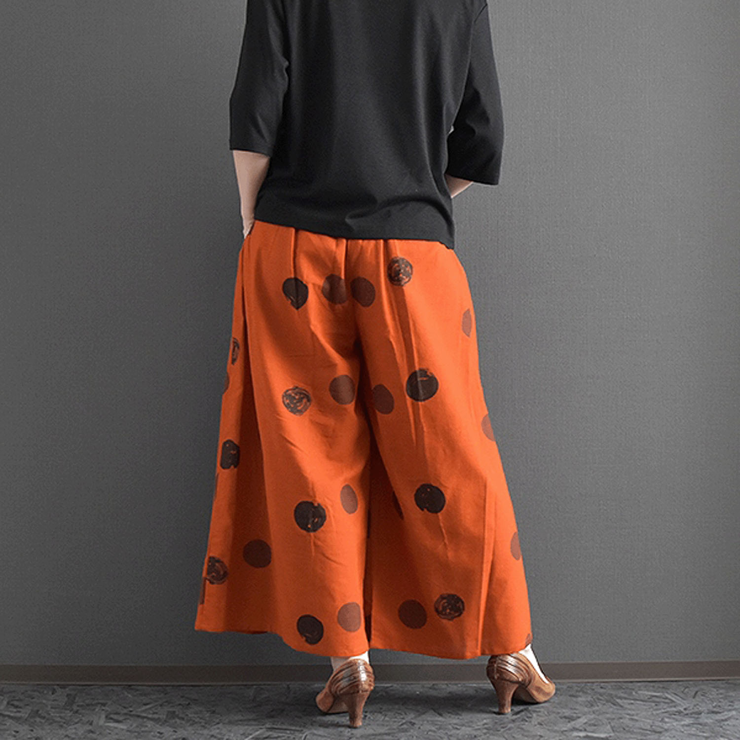 ケトレード ドットプリントワイドパンツ - 画像3