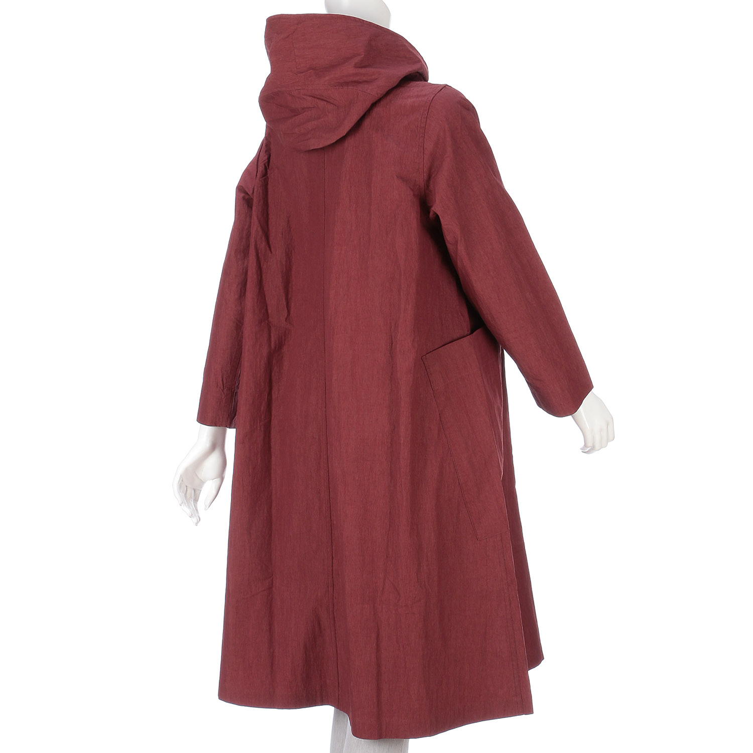 インディゴ 綿ナイロンダブルコート - 画像12