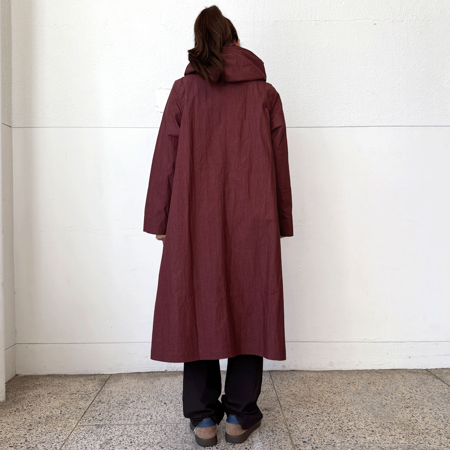 インディゴ 綿ナイロンダブルコート - 画像7