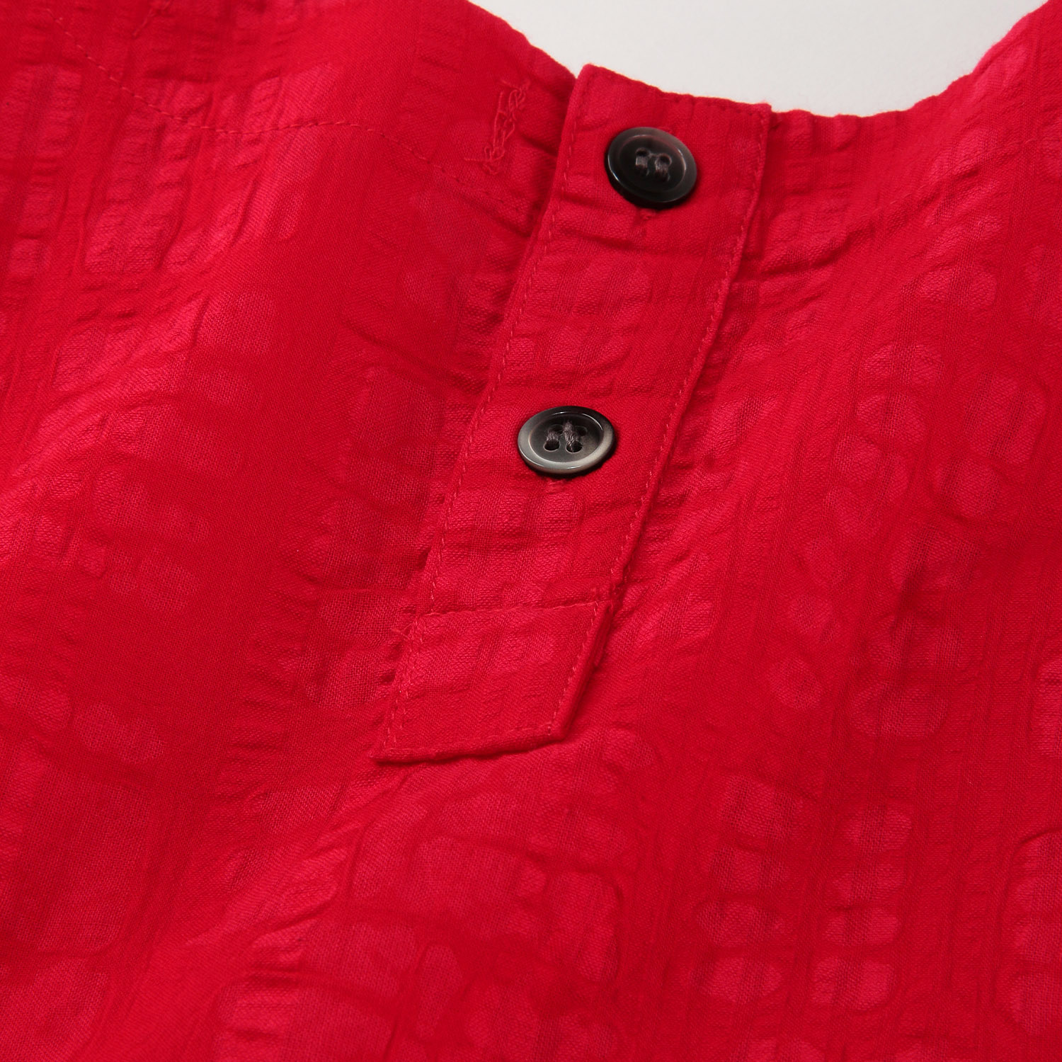 ケトレード ブロックエンボスギャザーワンピース - 画像5