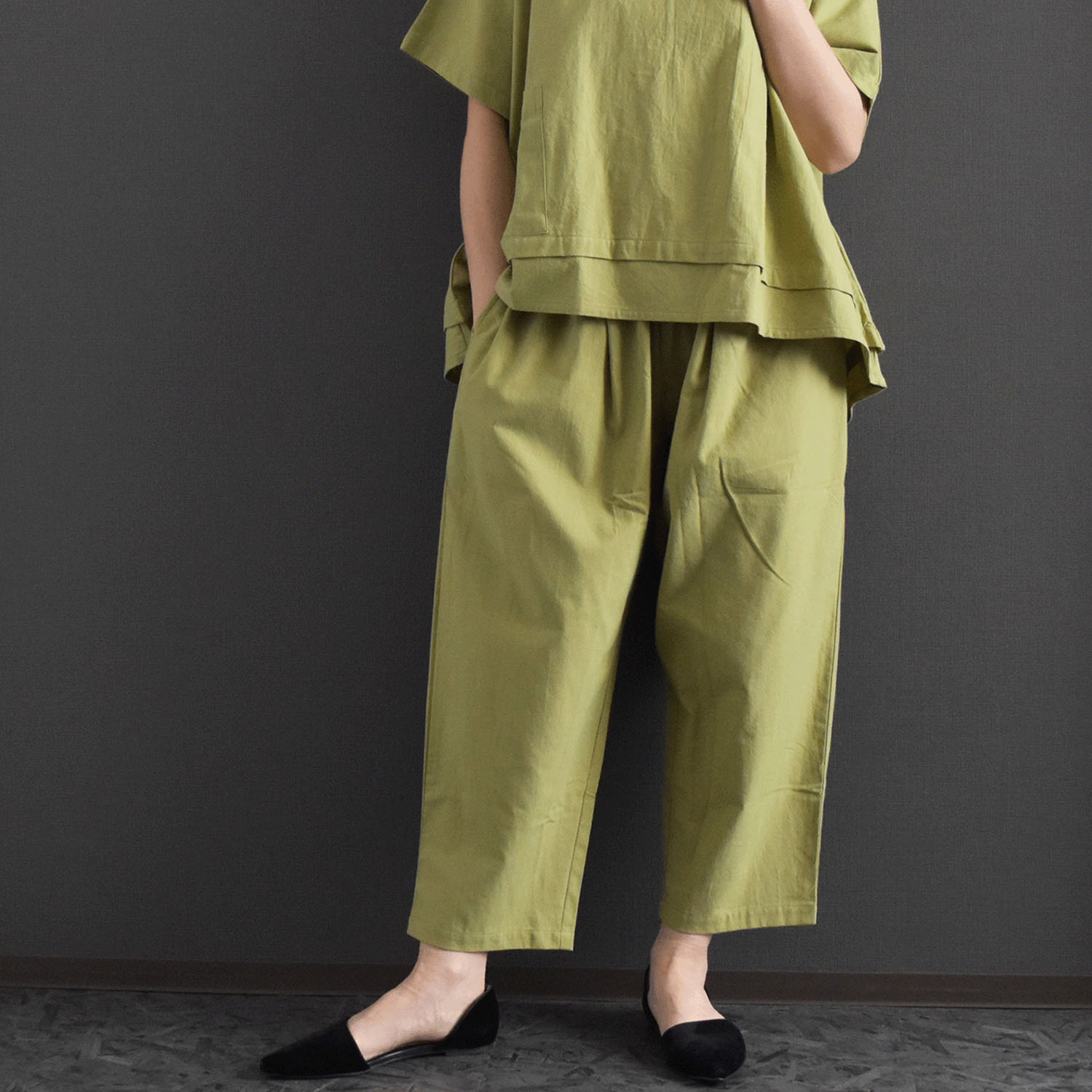 ケトレード タイコットンテーパードパンツ - 画像1