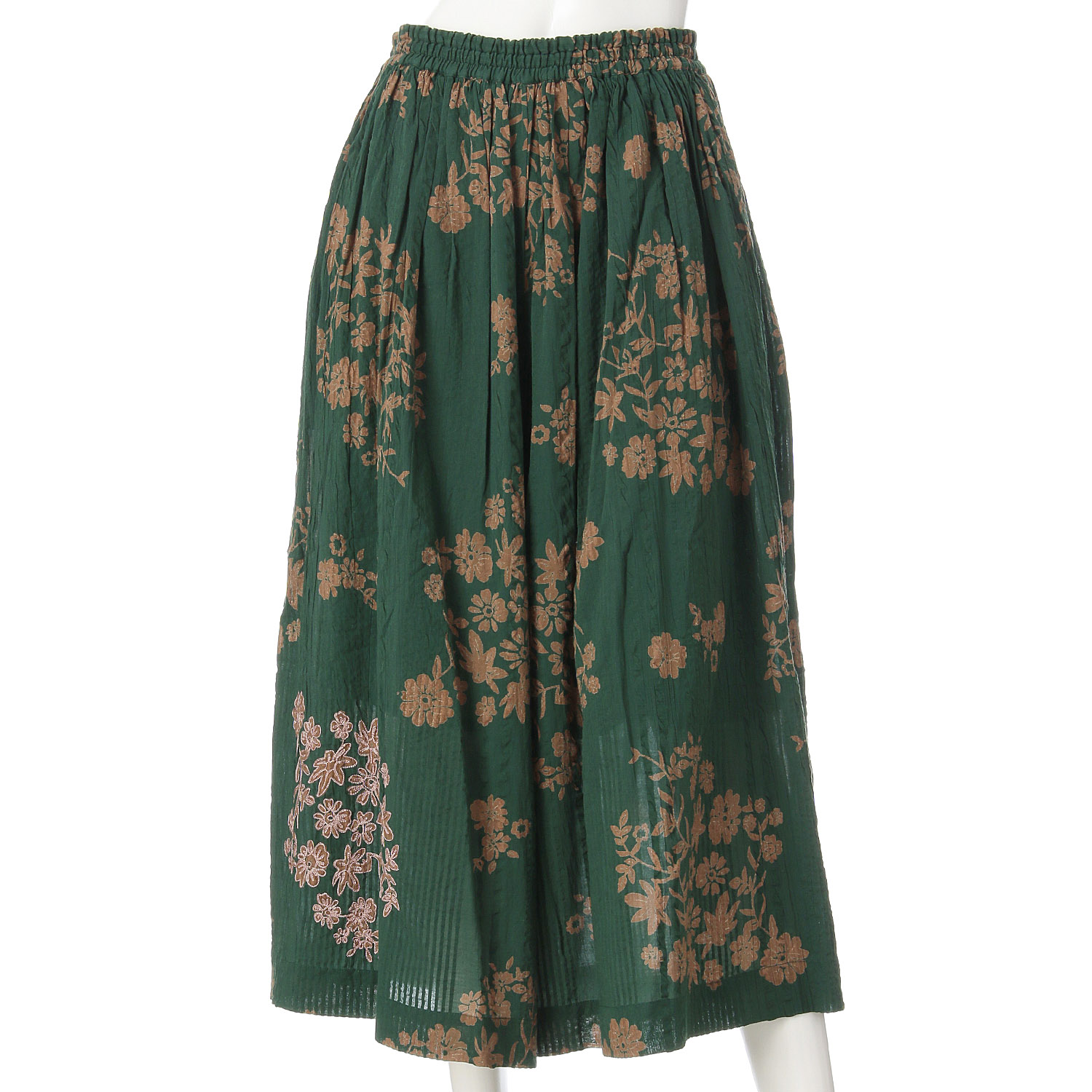 ケトレード シアサッカー花柄パンツスカート - 画像7