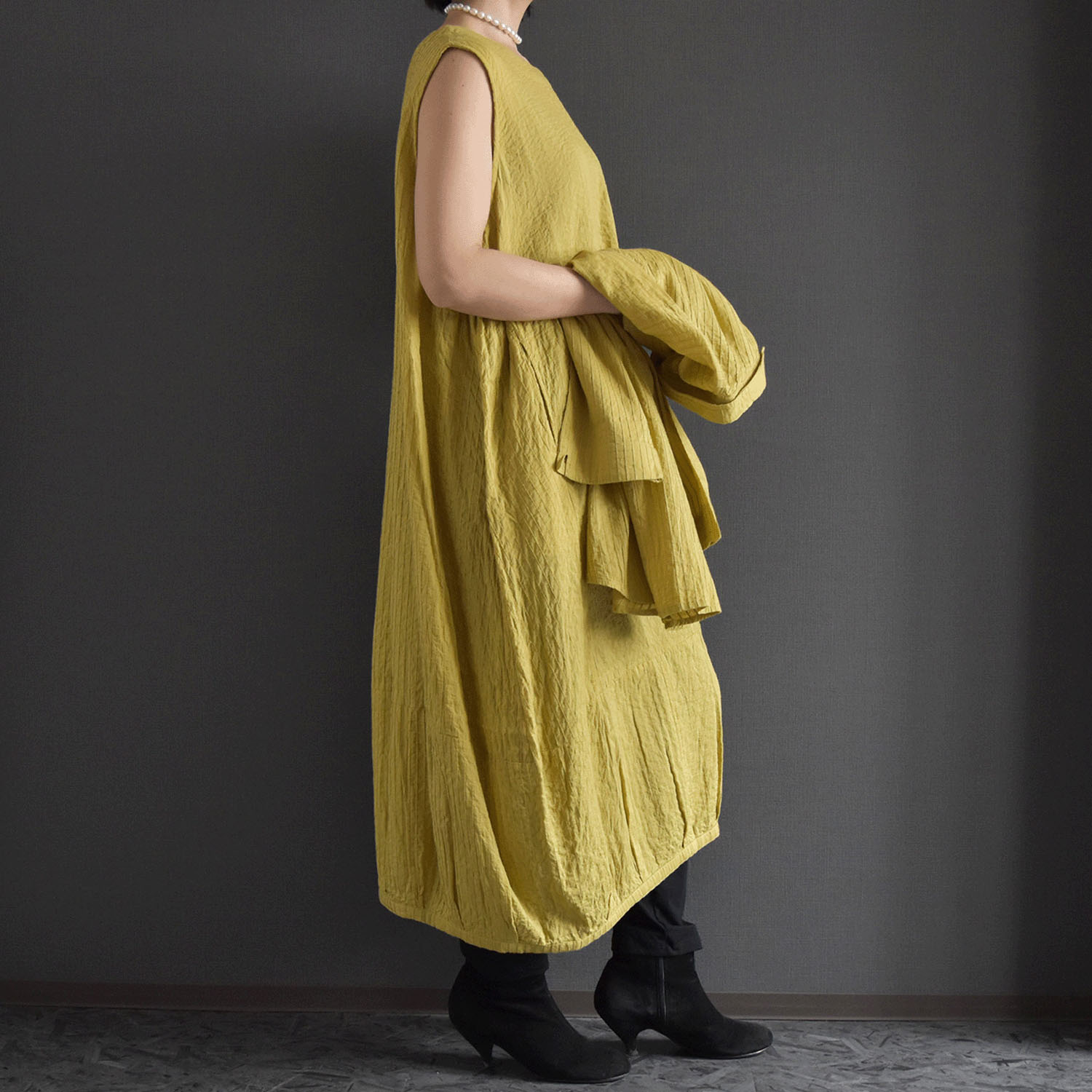 ケトレード 総ピンタックジャンパースカート - 画像4