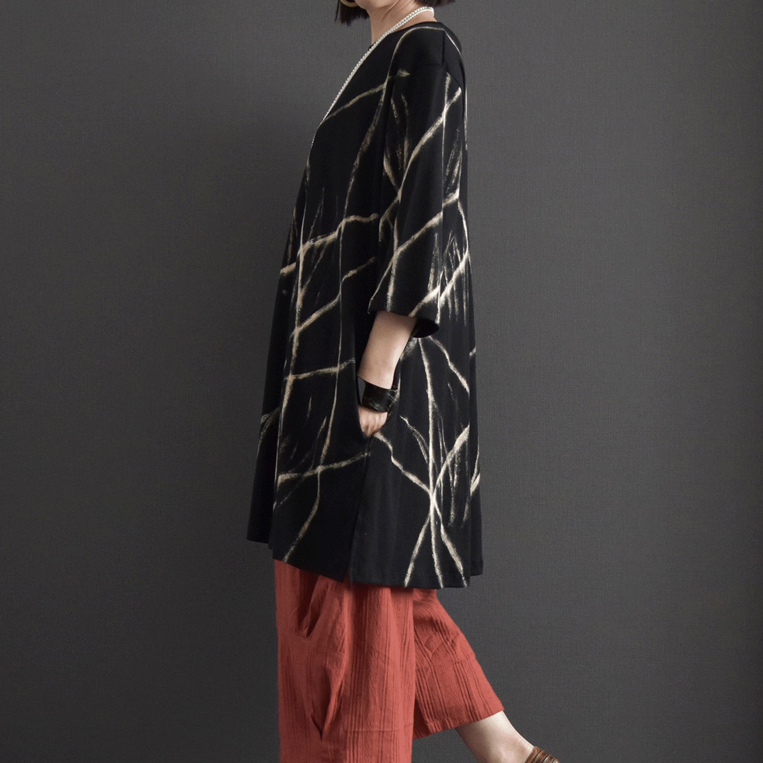 ケトレード 手書き柄ワンピース - 画像3