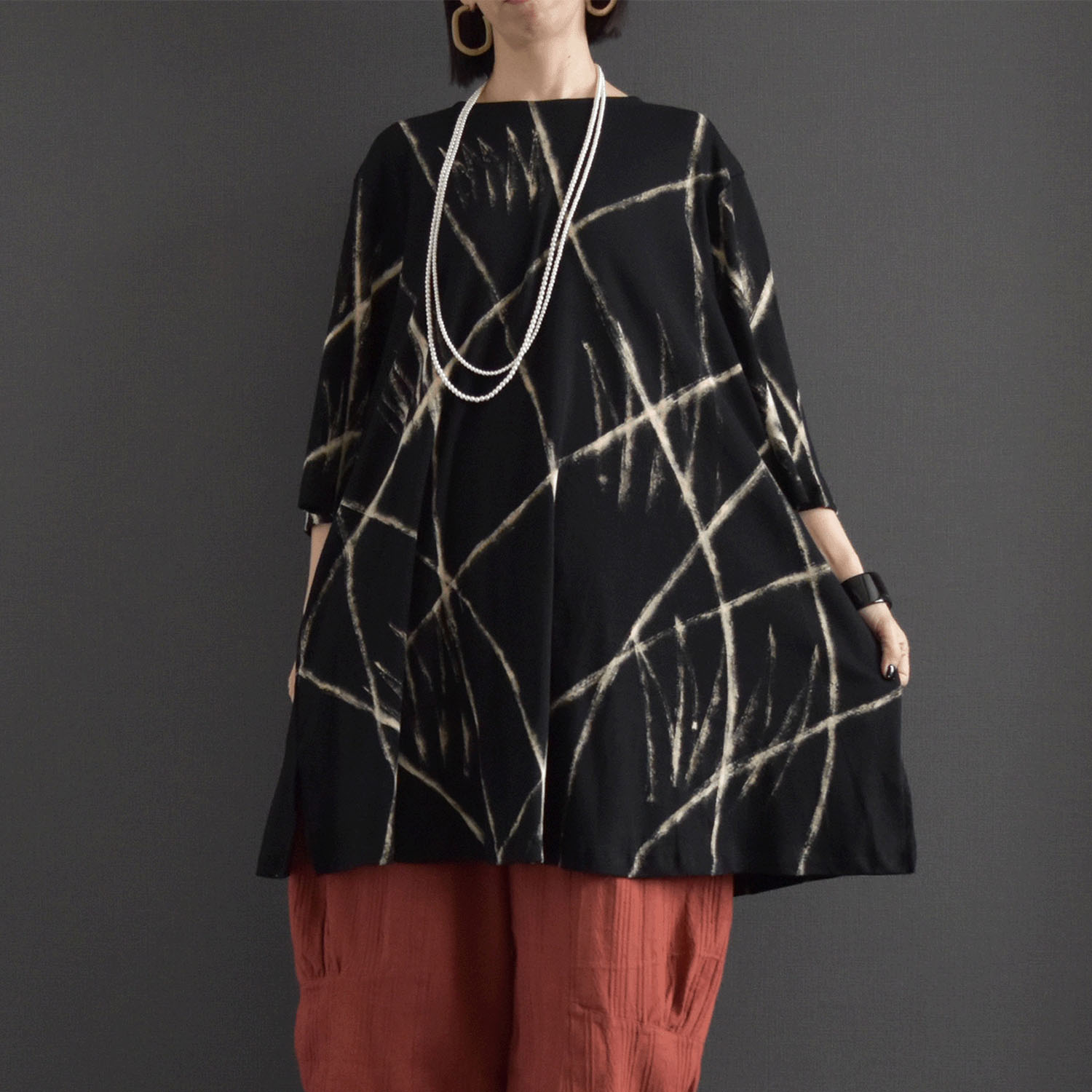 ケトレード 手書き柄ワンピース - 画像1