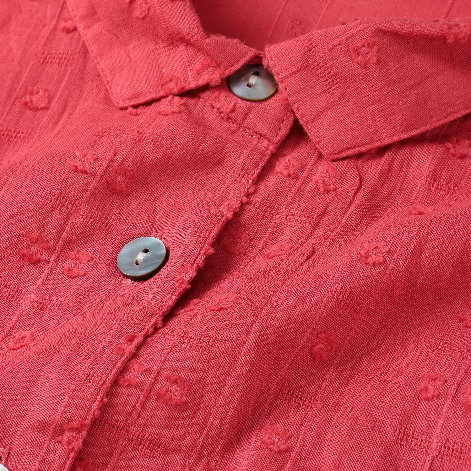 インディゴ ドビー織チュニックブラウス - 画像4