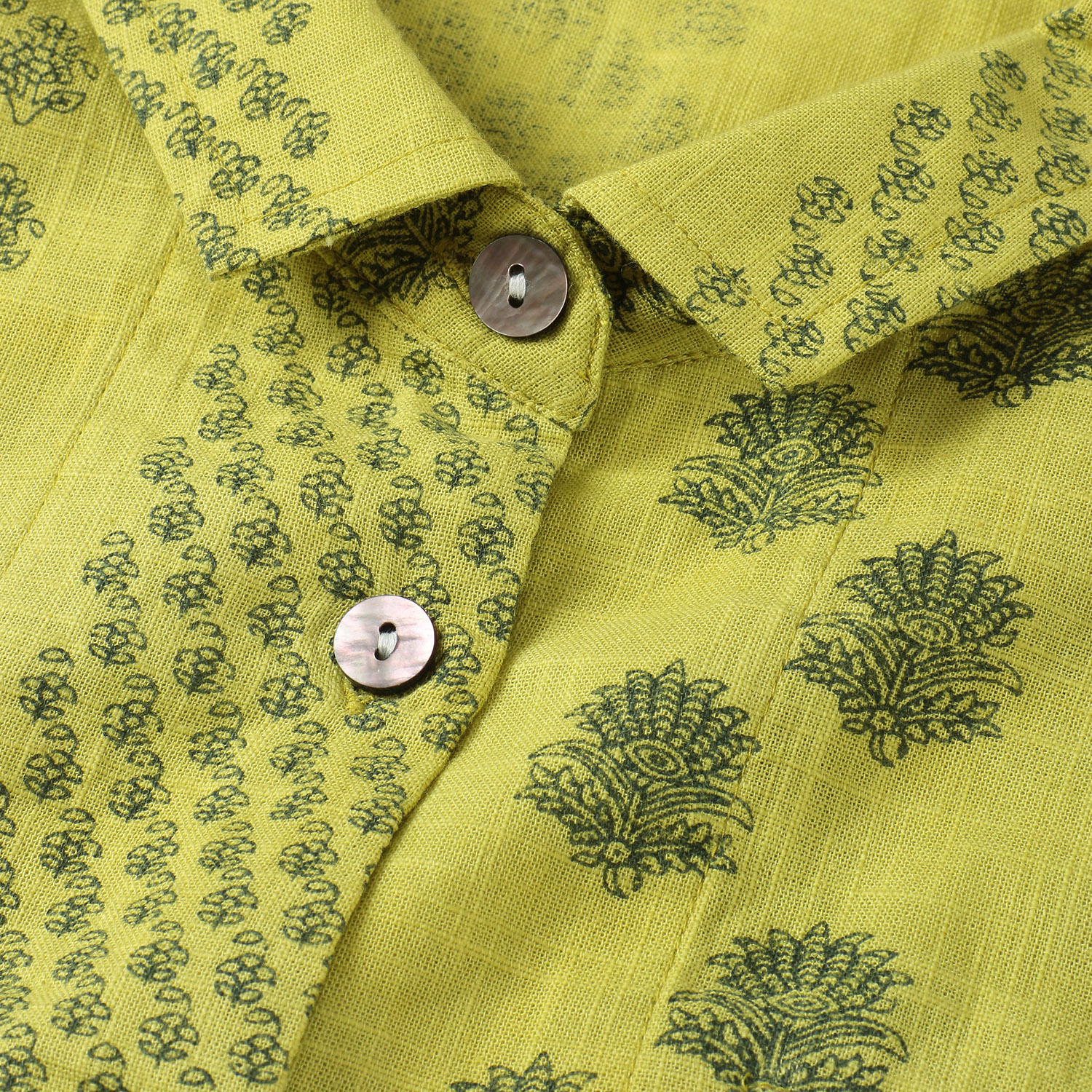 モノトーン小花柄プリントブラウス - 画像10