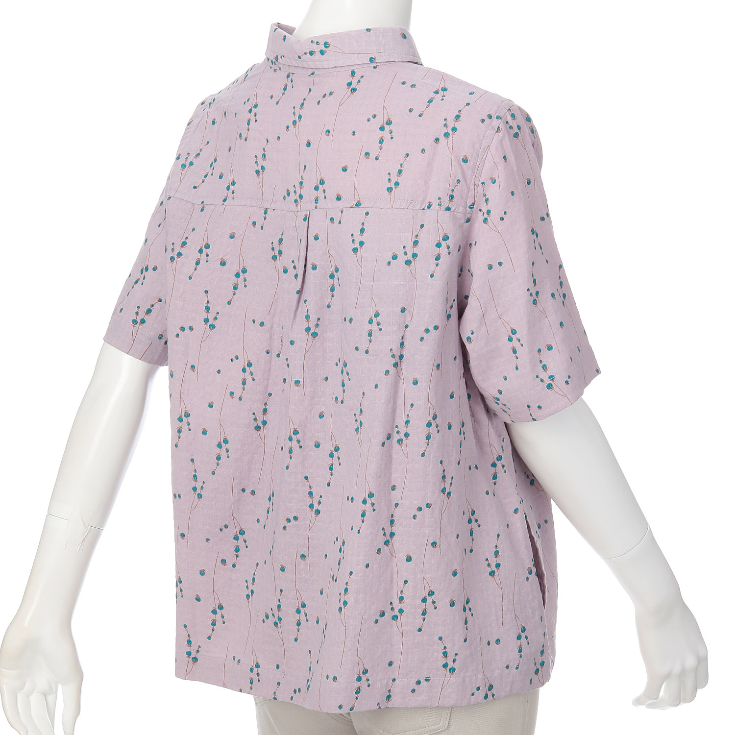 インディゴ 小さい実プリントプルオーバー - 画像5