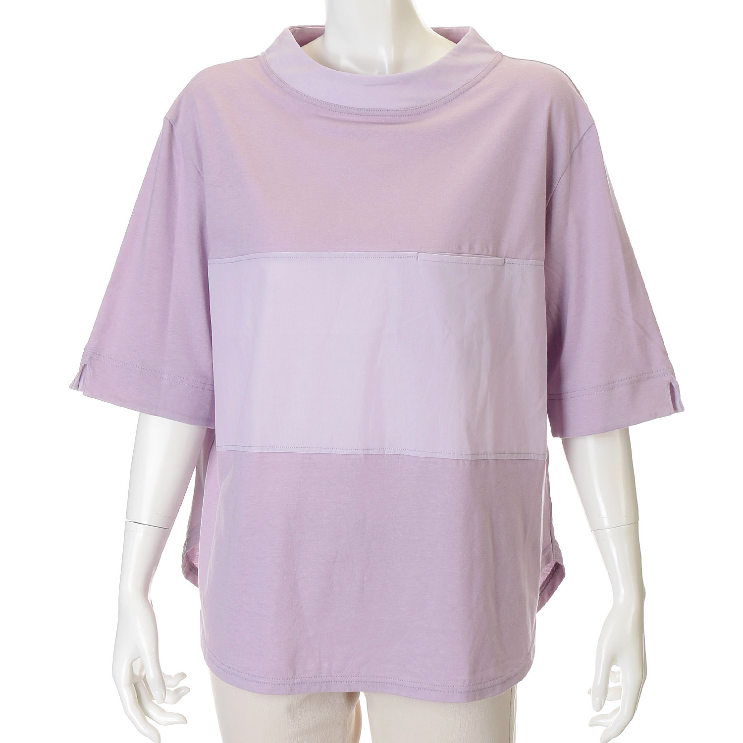 アトリエ雅 無地切替プルオーバー - 画像1