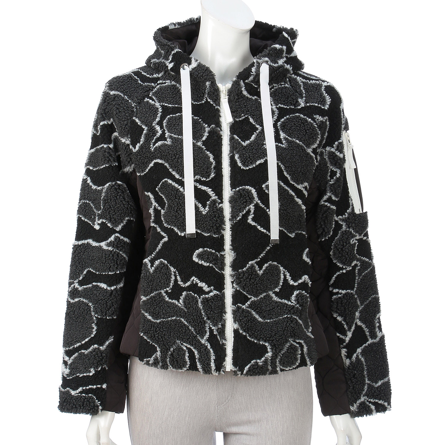 中綿ファーフードコート - 画像6