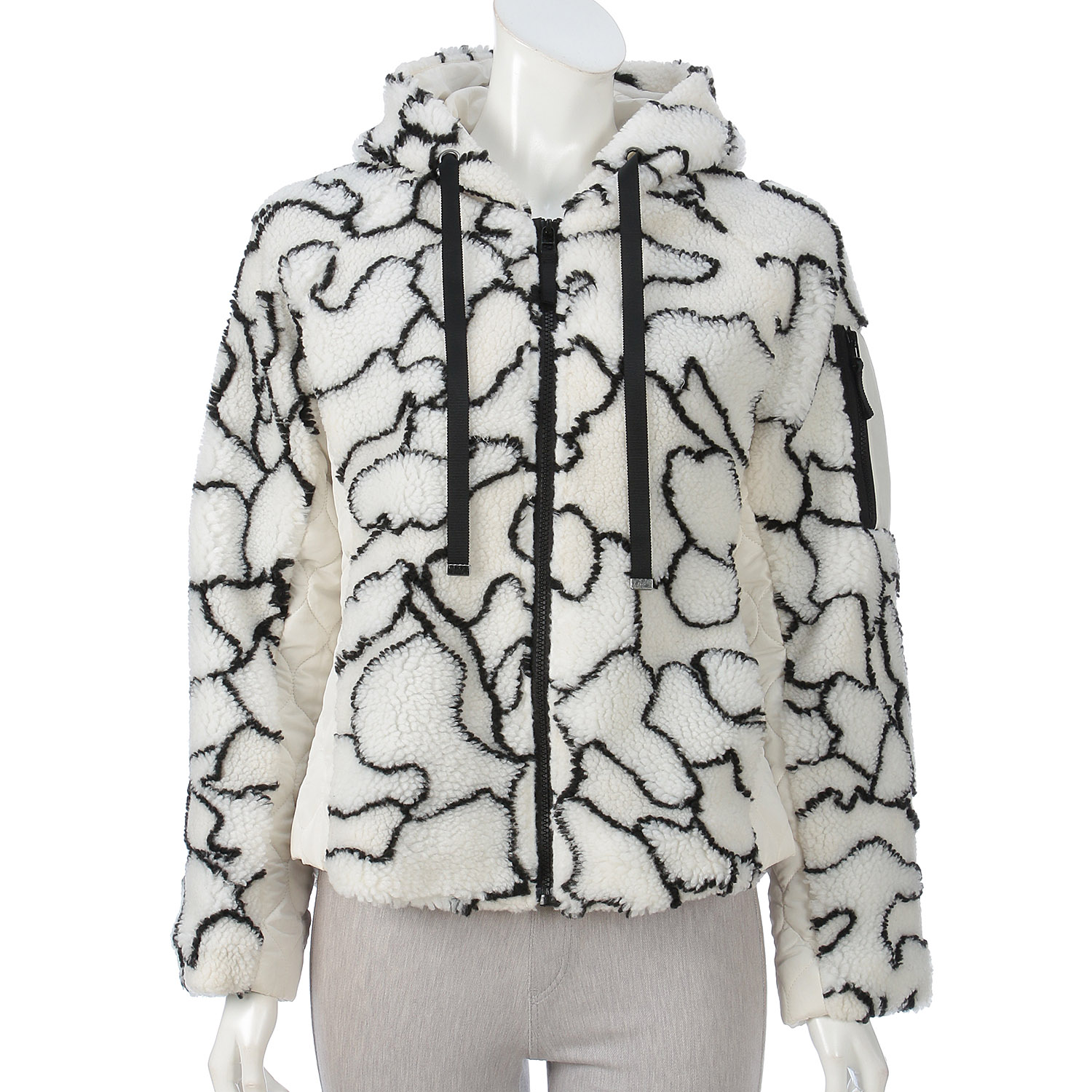 中綿ファーフードコート - 画像7