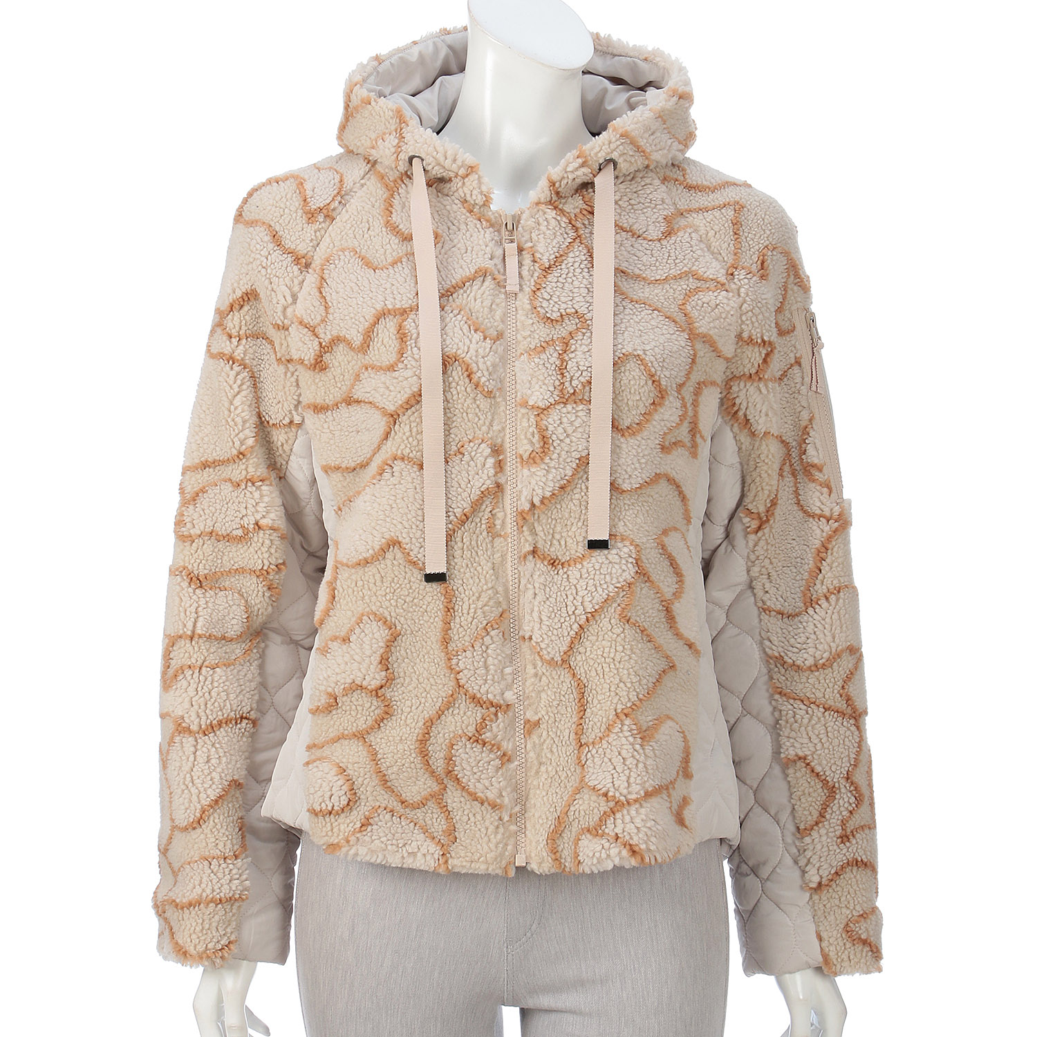 中綿ファーフードコート - 画像8