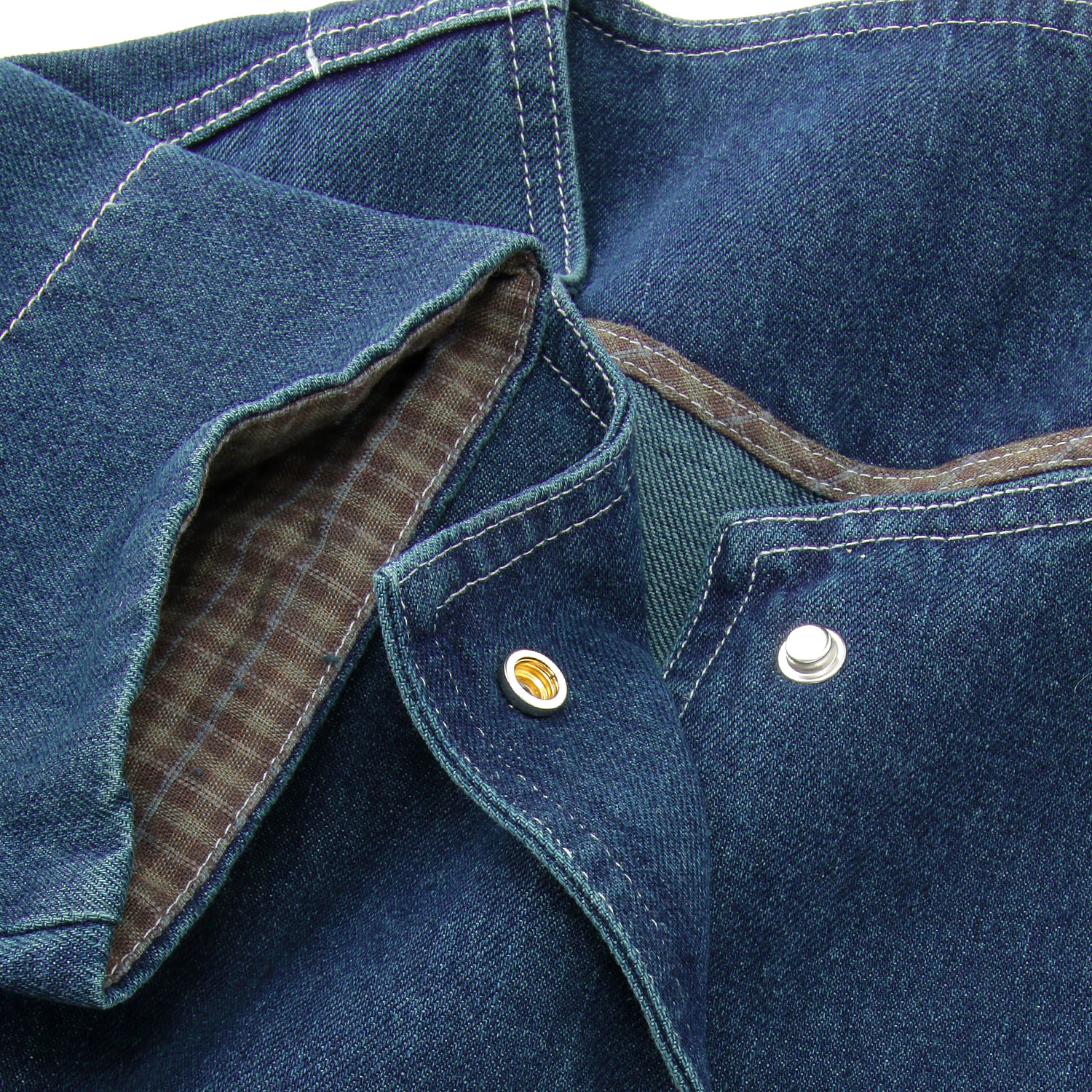 【Makito】ノーカラーデニムジャケット - 画像6