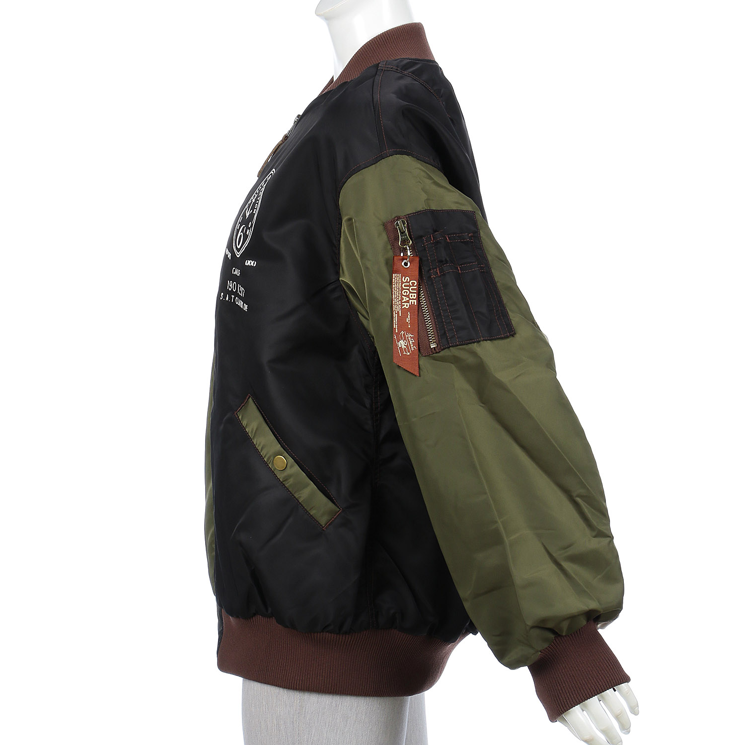 CUBE SUGAR 中綿ナイロワッペン刺繍MA－1 - 画像7