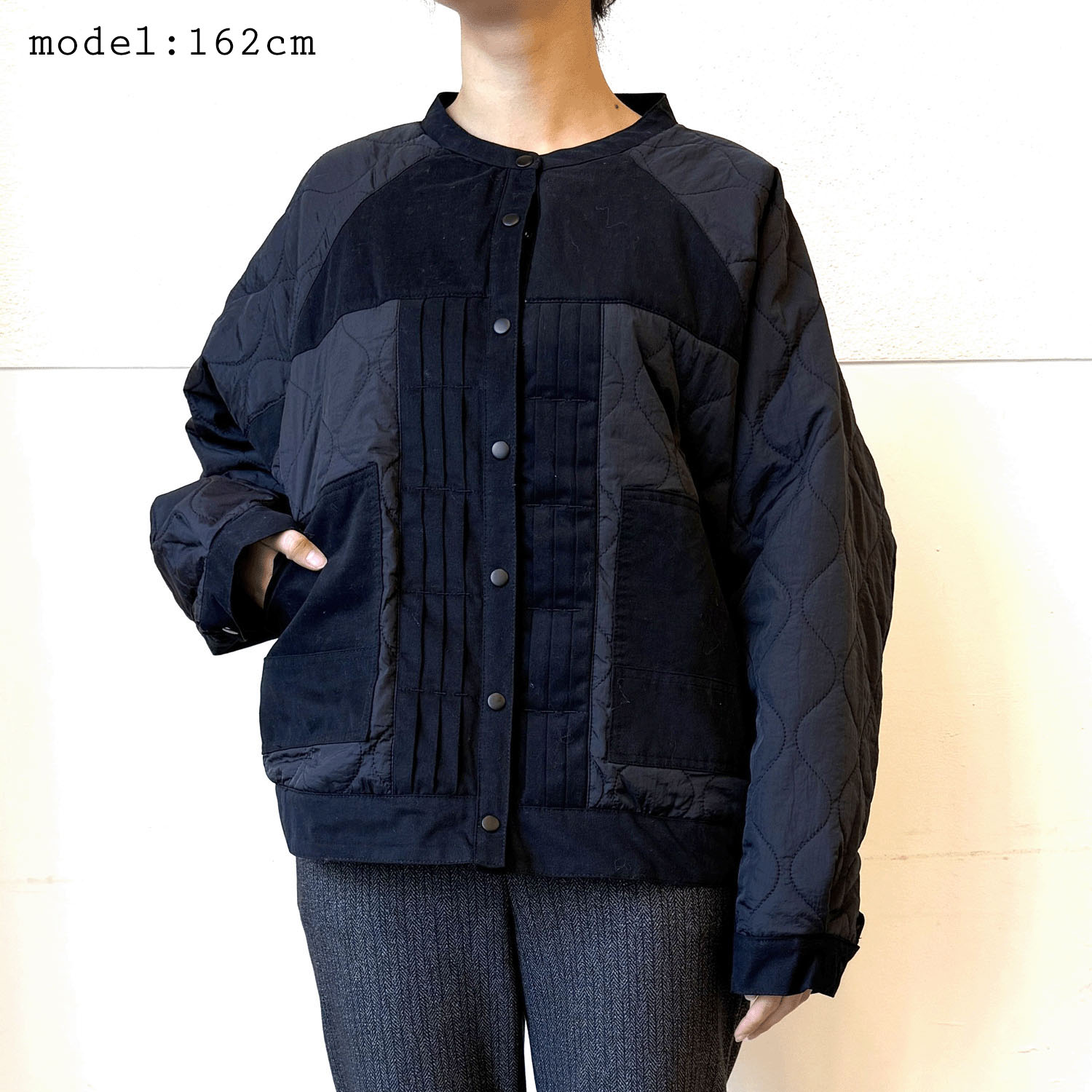 【LUPILIEN】キルティングドルマンブルゾン - 画像1