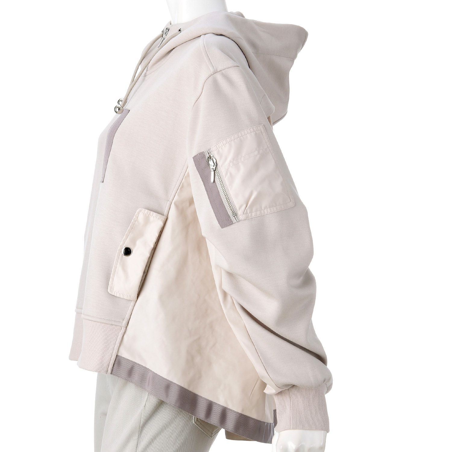 ダンボール配色フードジャケット - 画像2