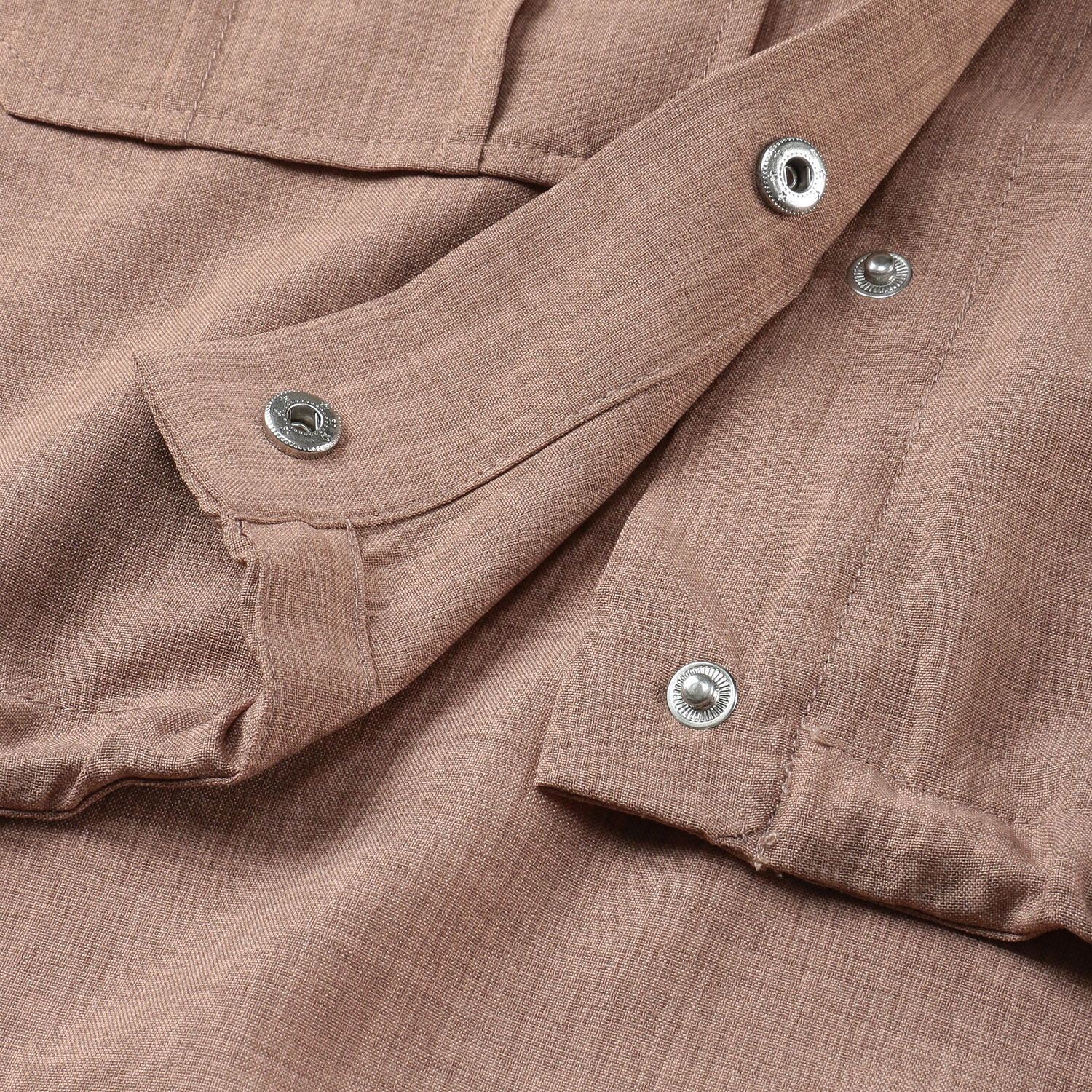 麻調ナチュラルワッシャーシャツブルゾン - 画像11