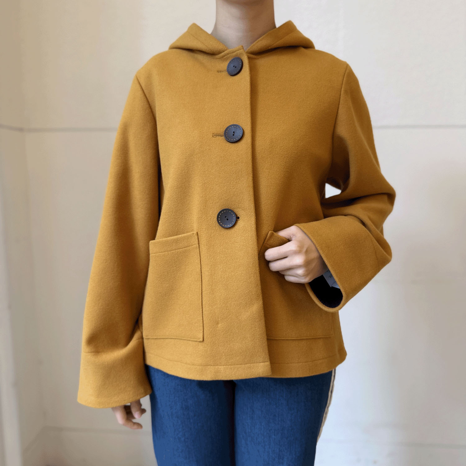 ウール調フェルトジャケット - 画像7