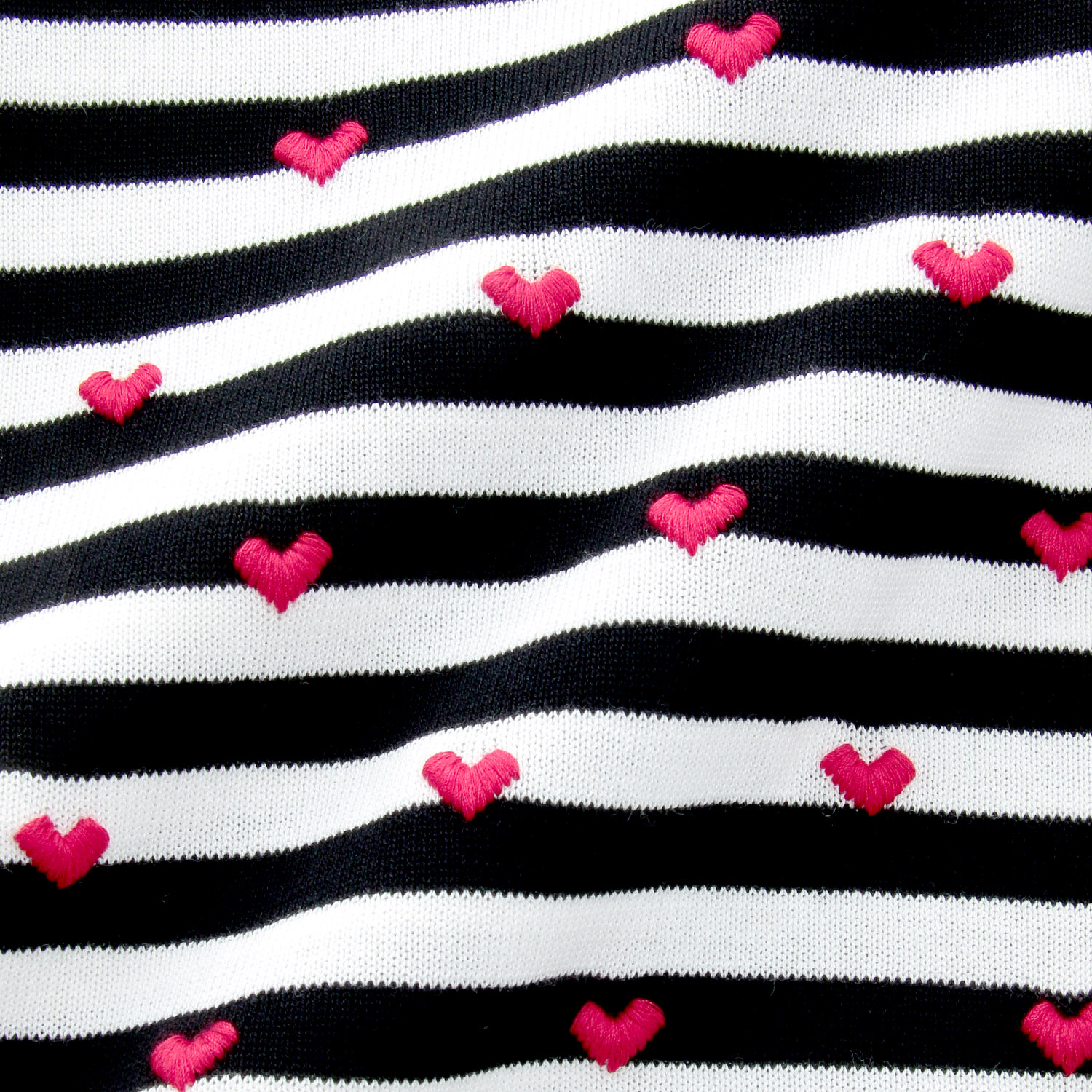 mao made ハート刺繍5分袖ニットTEE - 画像9