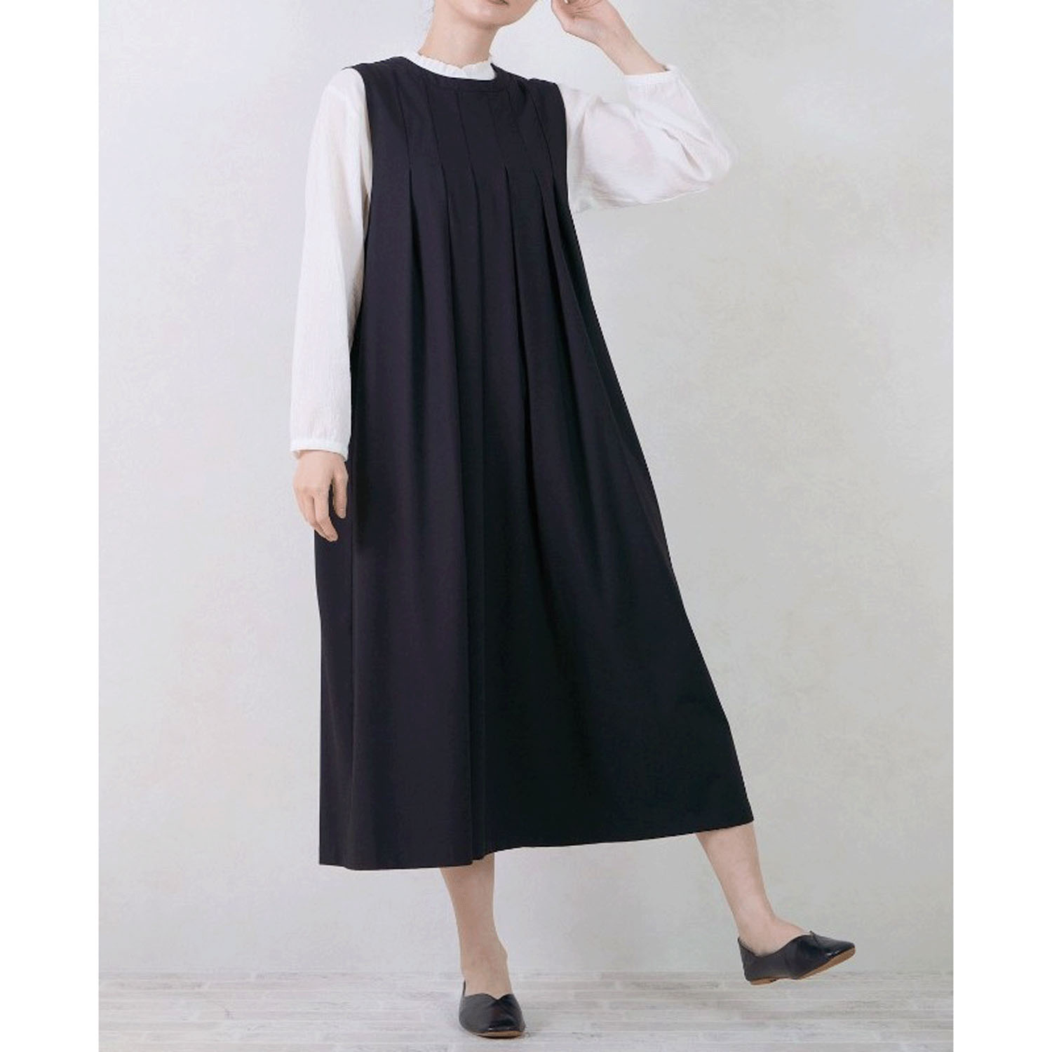 【Insta Live】le ciel 平織ジャンパースカート - 画像1