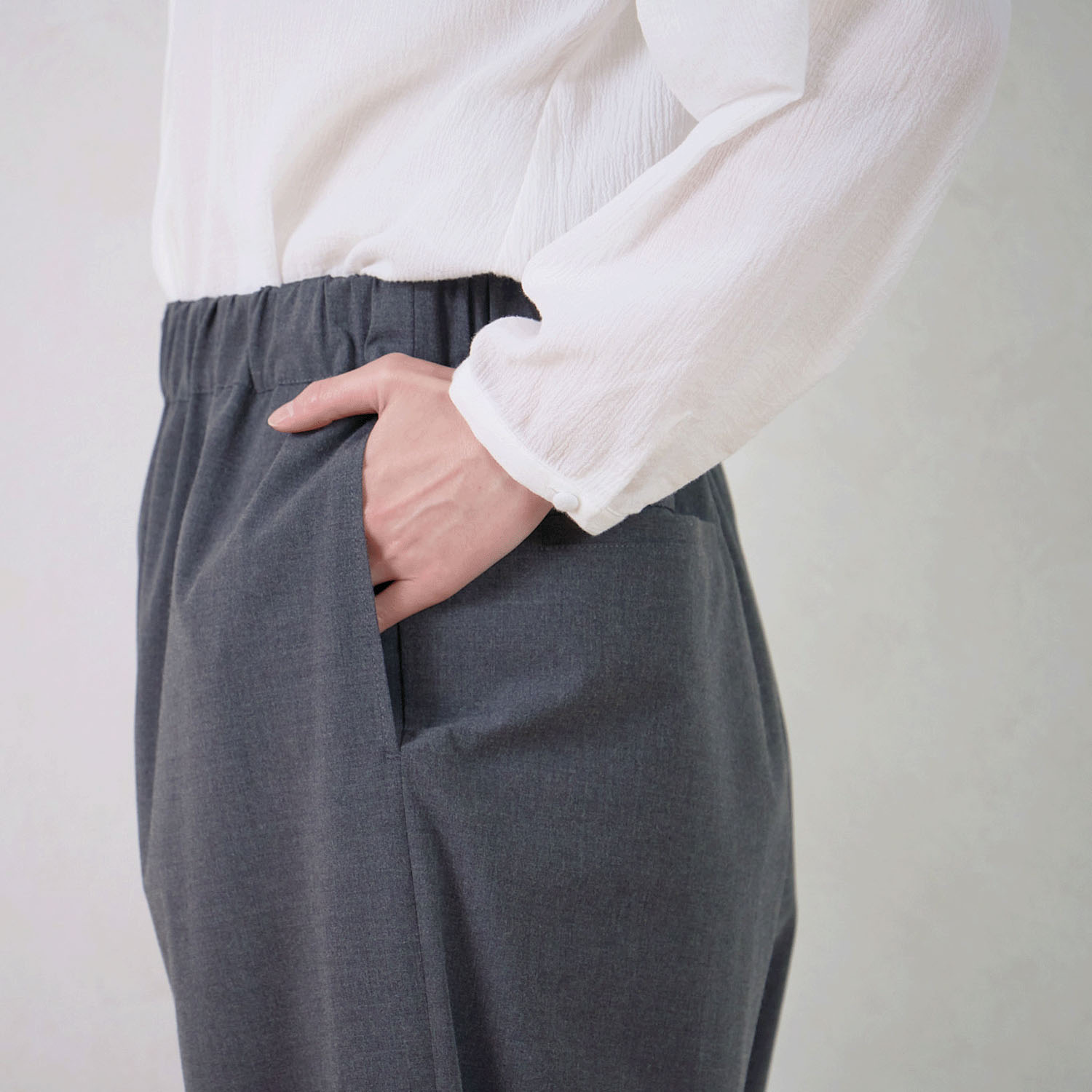 【Insta Live】le ciel 平織パンツ - 画像6