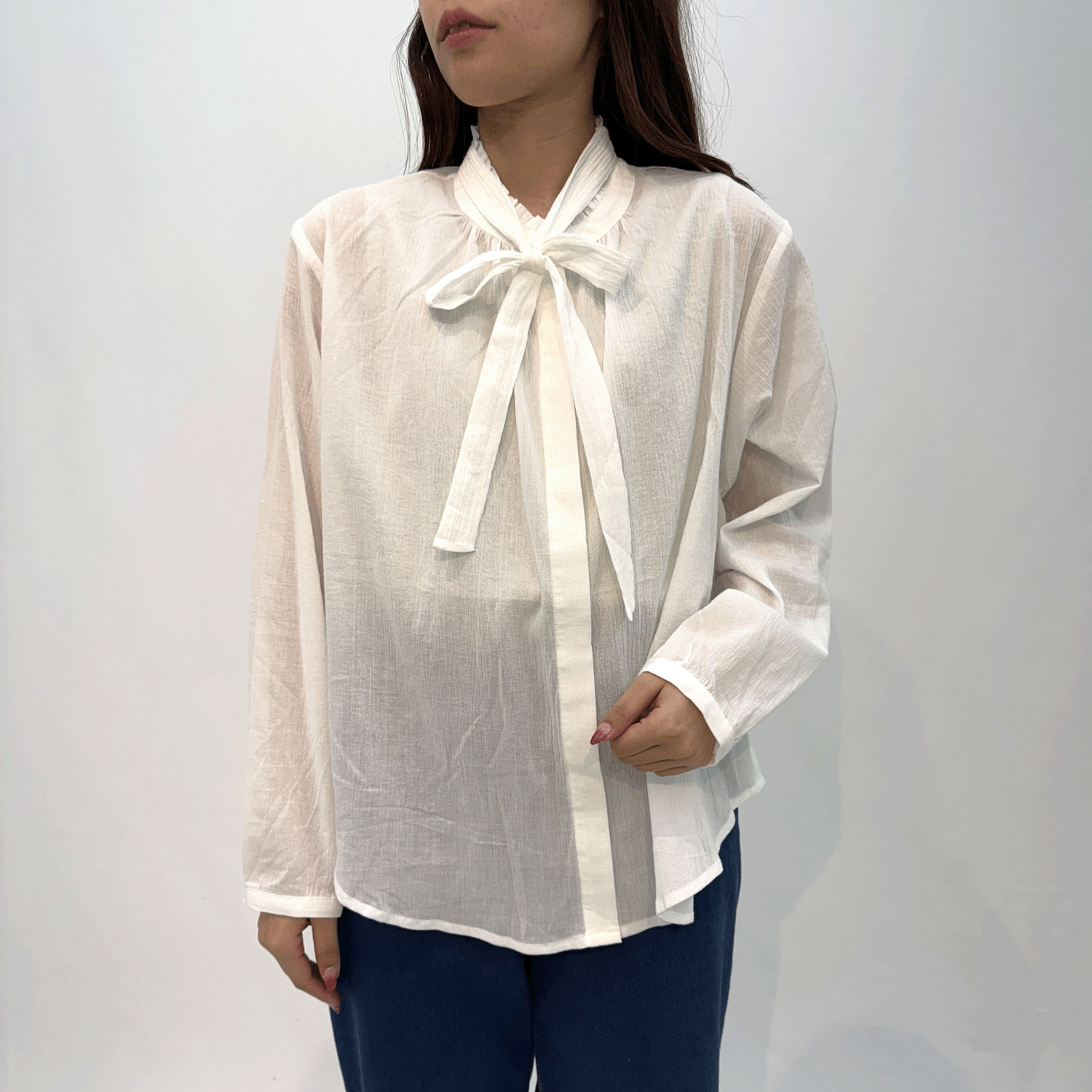 【Insta Live】le ciel コットンシフォンブラウス - 画像3