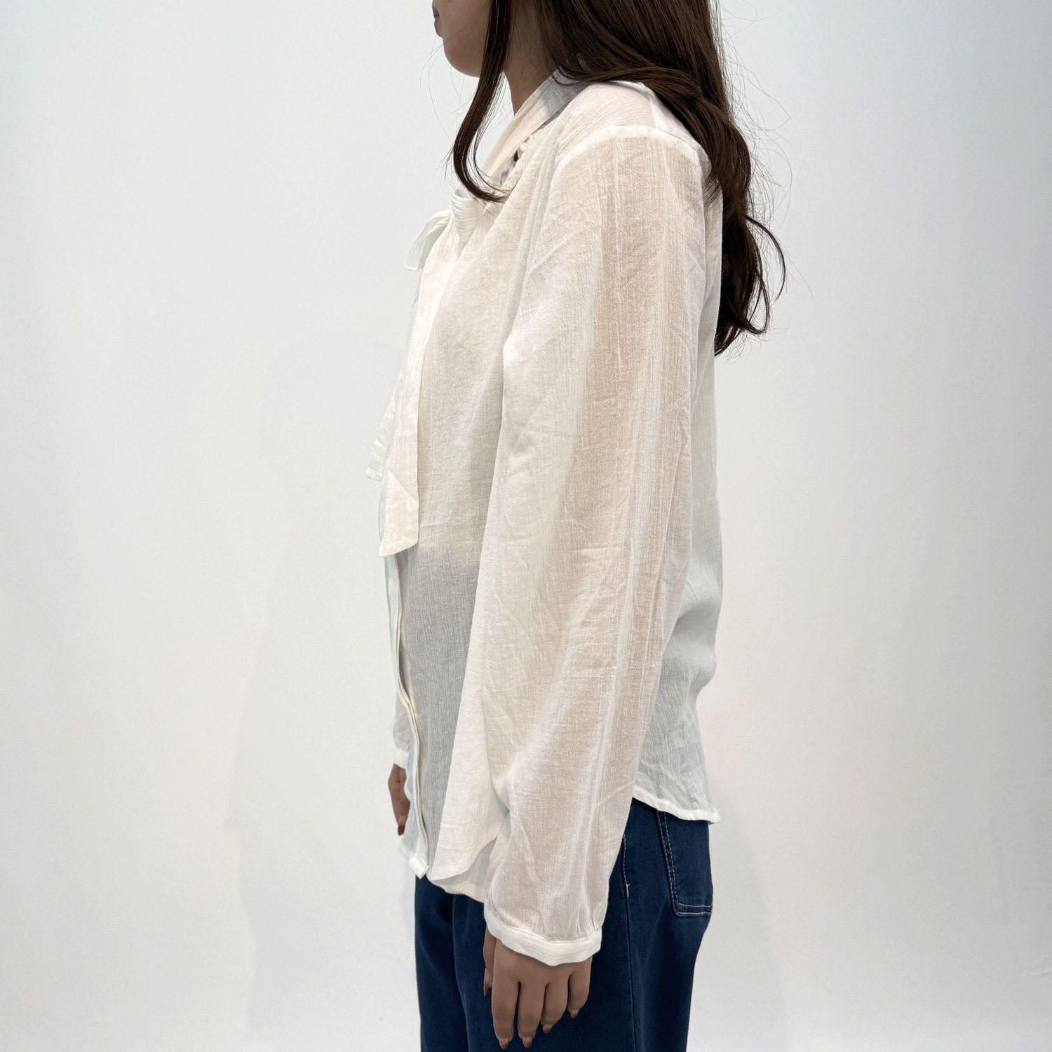 【Insta Live】le ciel コットンシフォンブラウス - 画像4