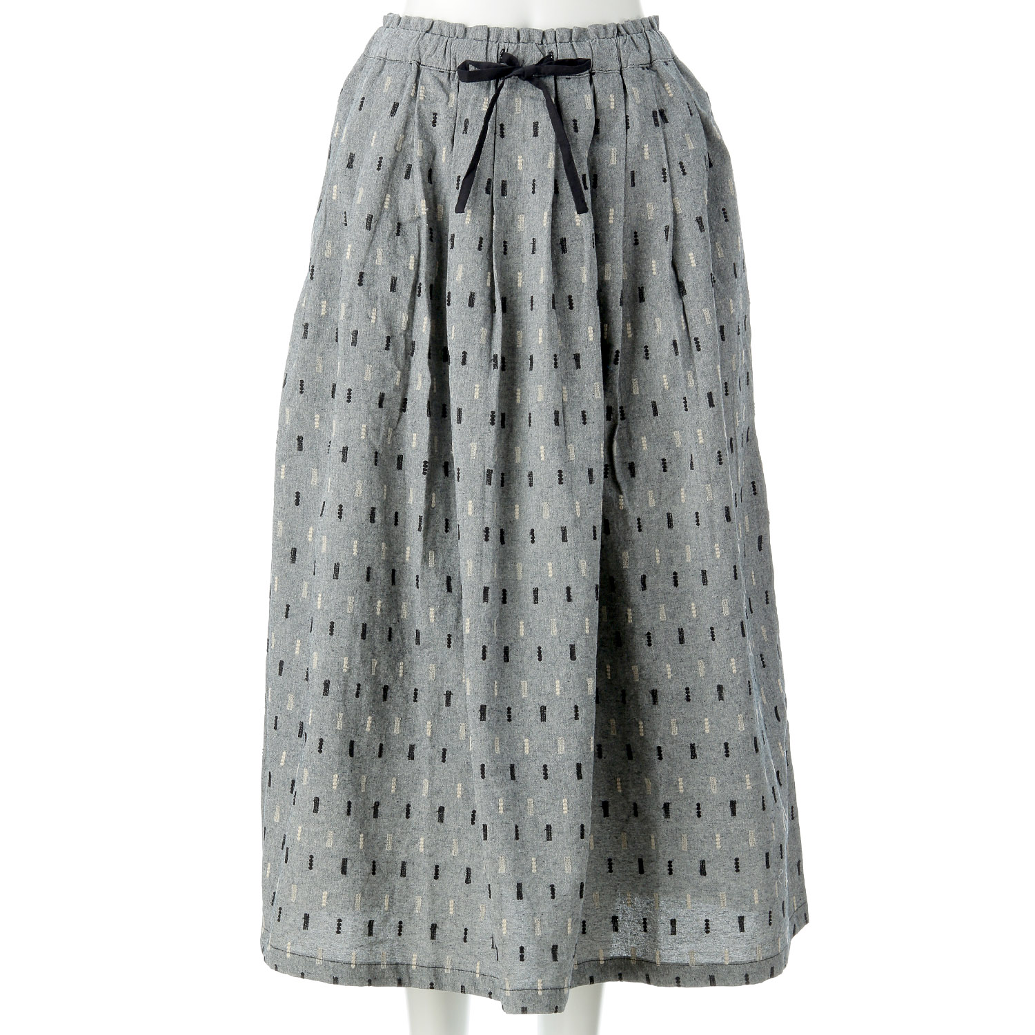 le ciel ダンガリーマルトシカク刺繍スカート - 画像11