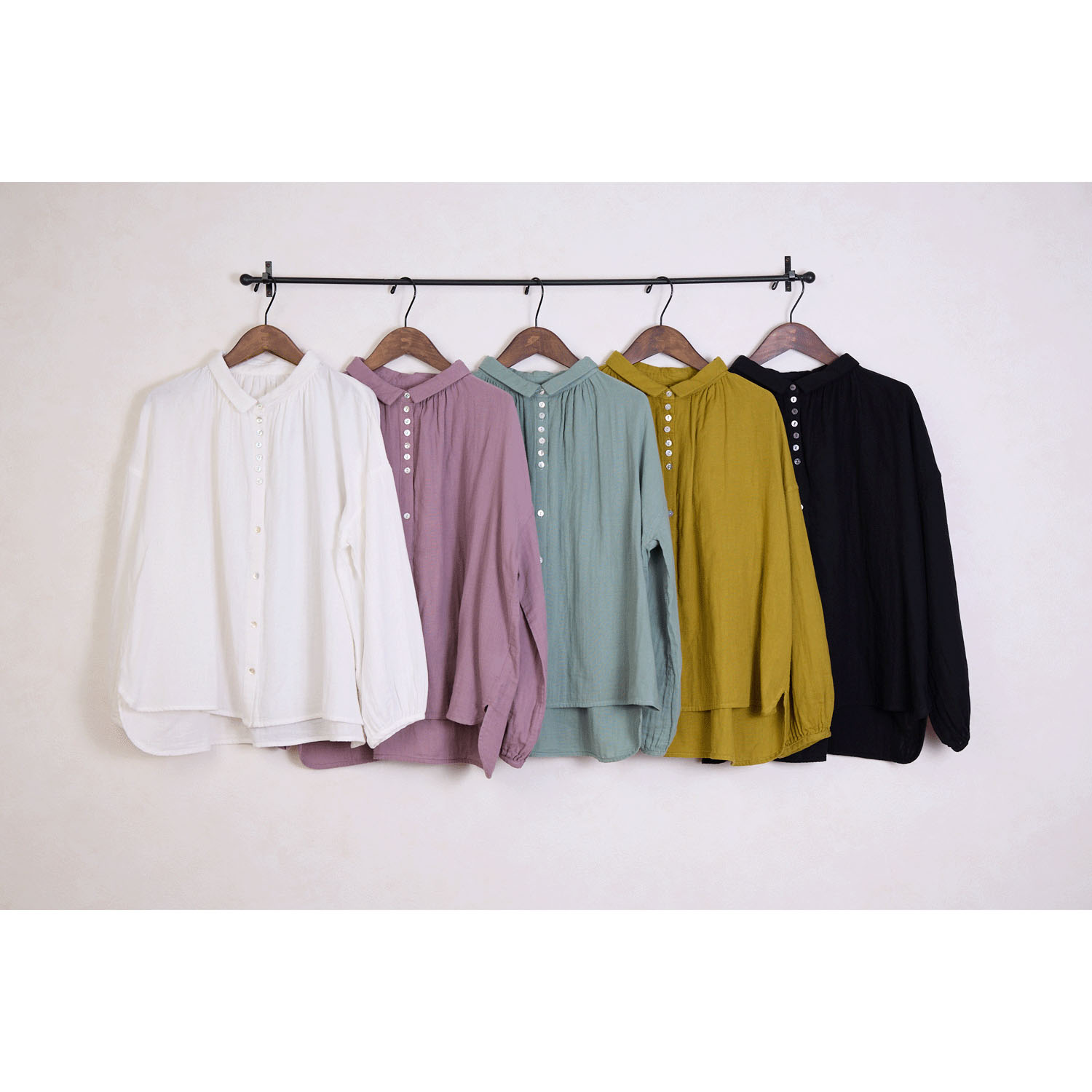 le ciel コットンガーゼブラウス - 画像2