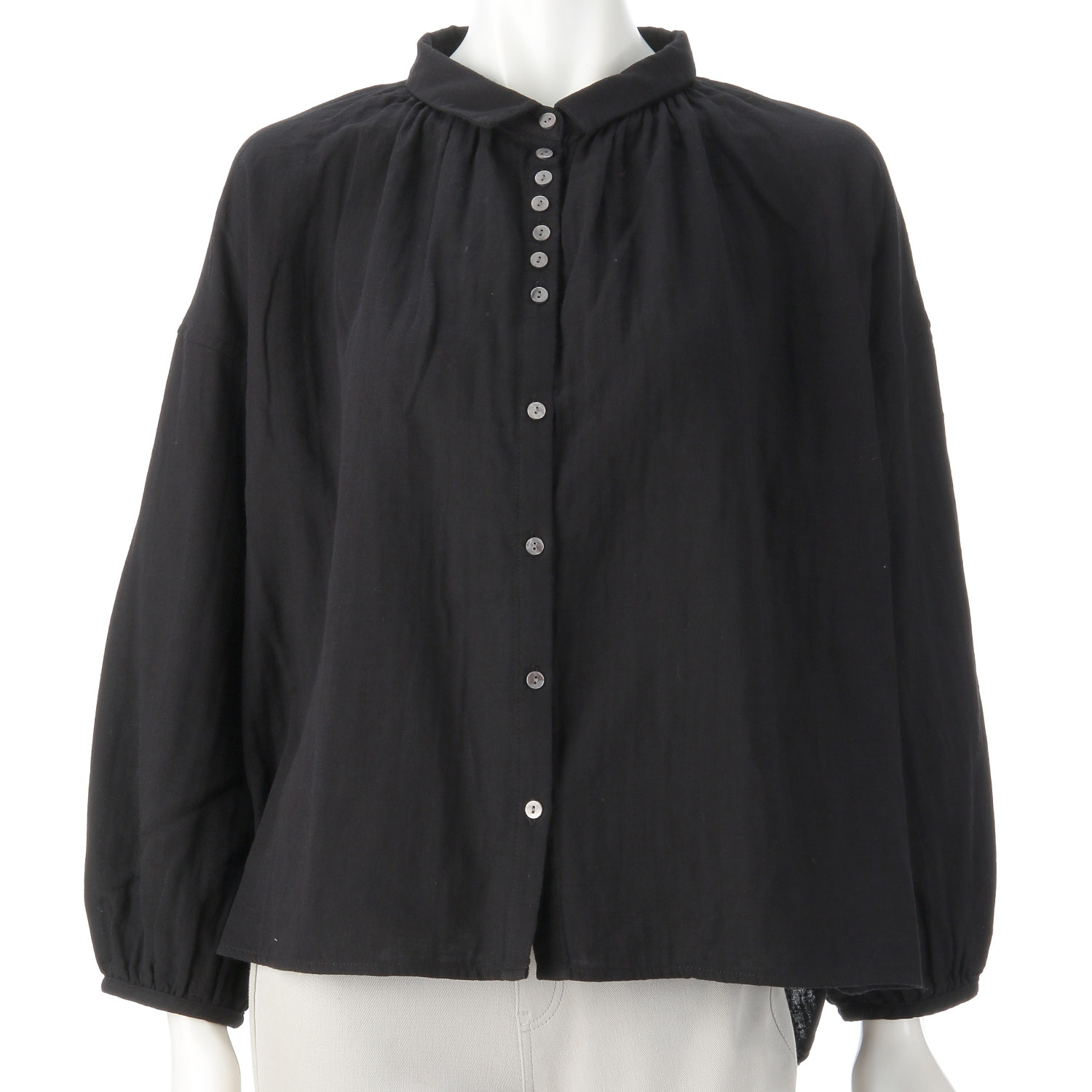 le ciel コットンガーゼブラウス - 画像3