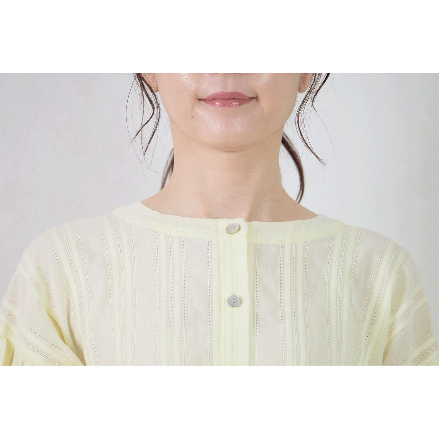 le ciel コットンコンドビースストライプブラウス - 画像7