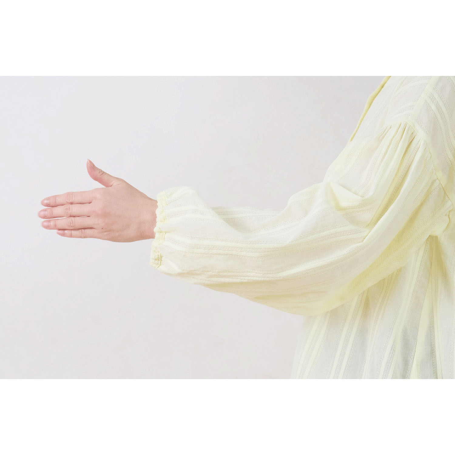 le ciel コットンコンドビースストライプブラウス - 画像8