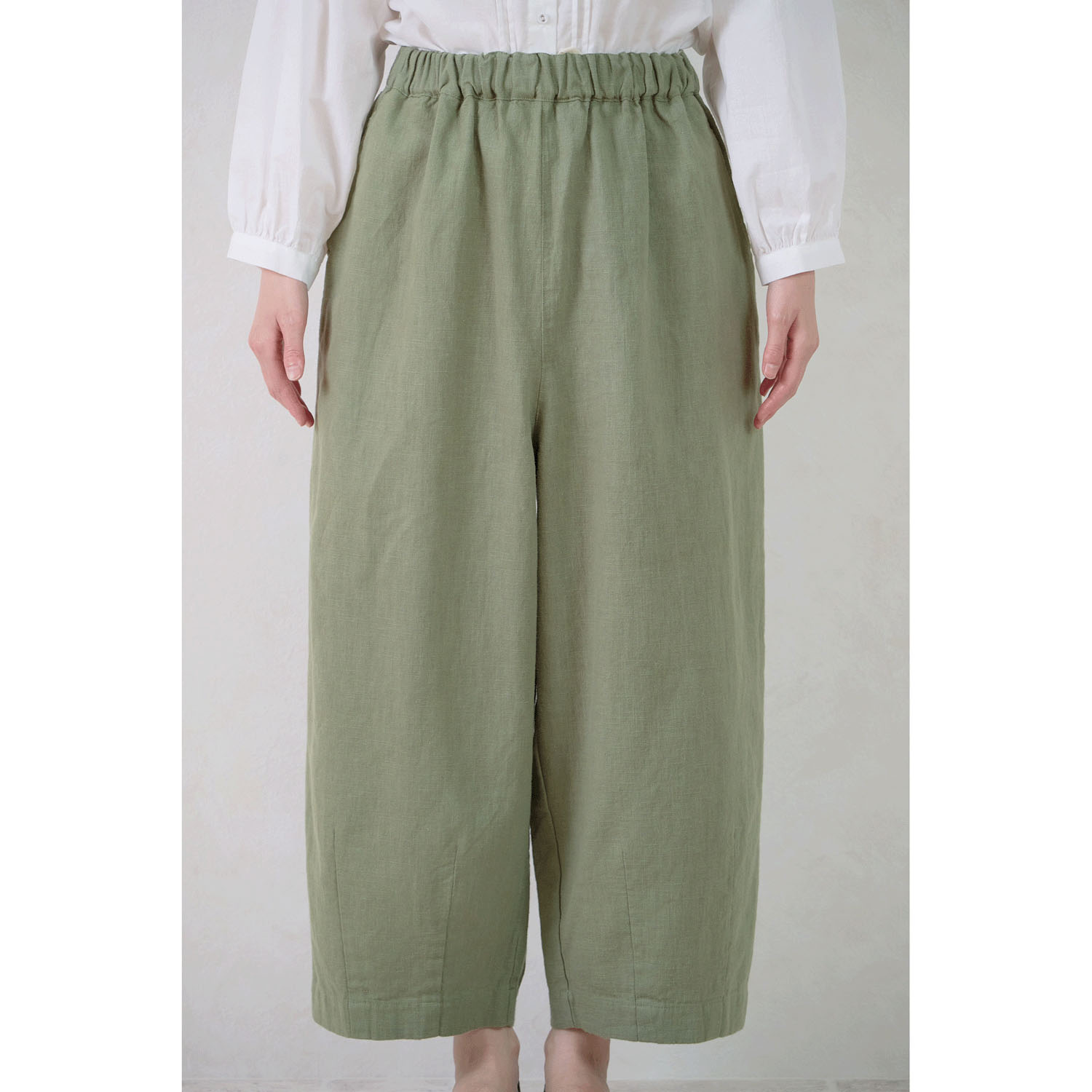 le ciel 麻綿平織パンツ - 画像1