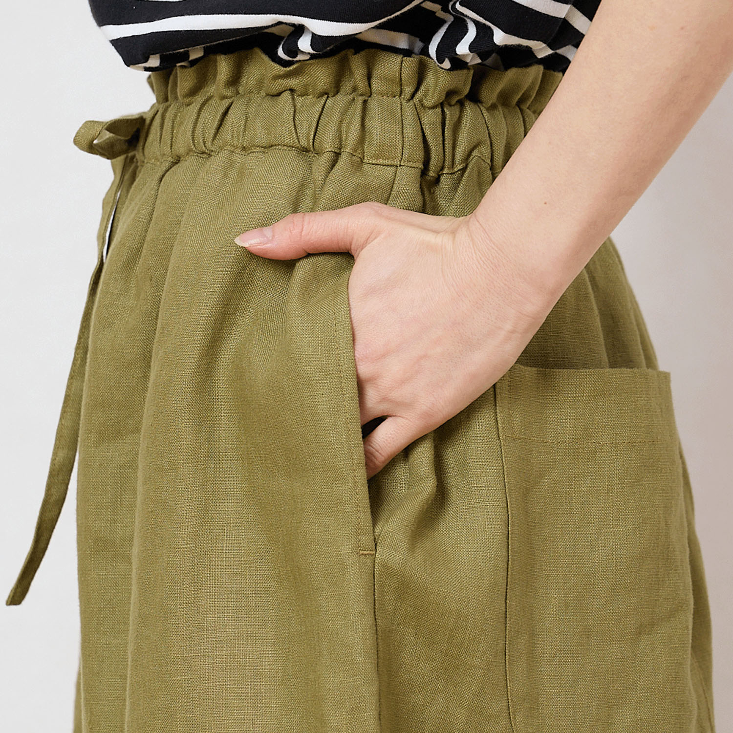 le ciel 麻平織りパンツ - 画像7