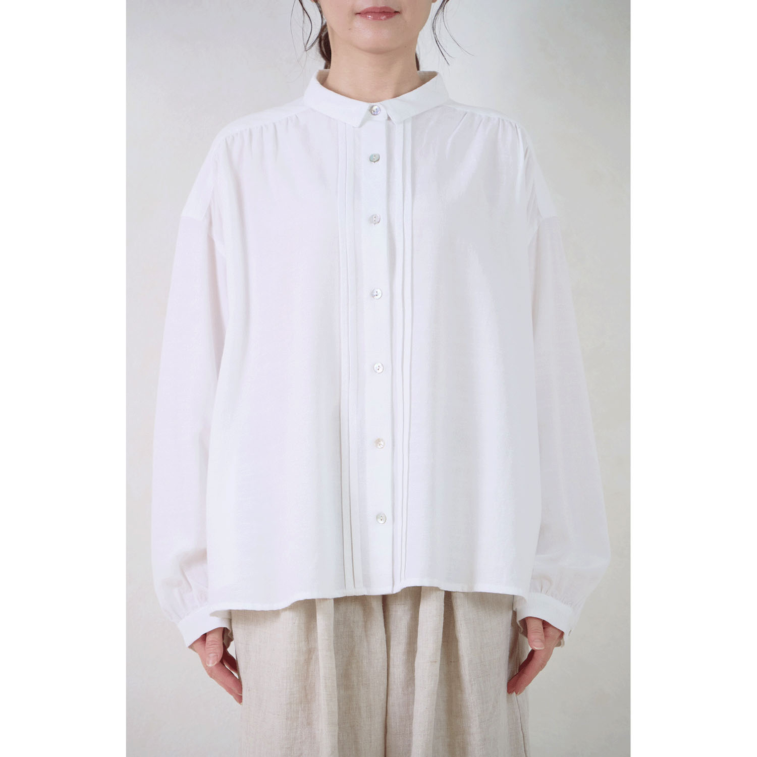 le ciel de demain コットンローンブラウス