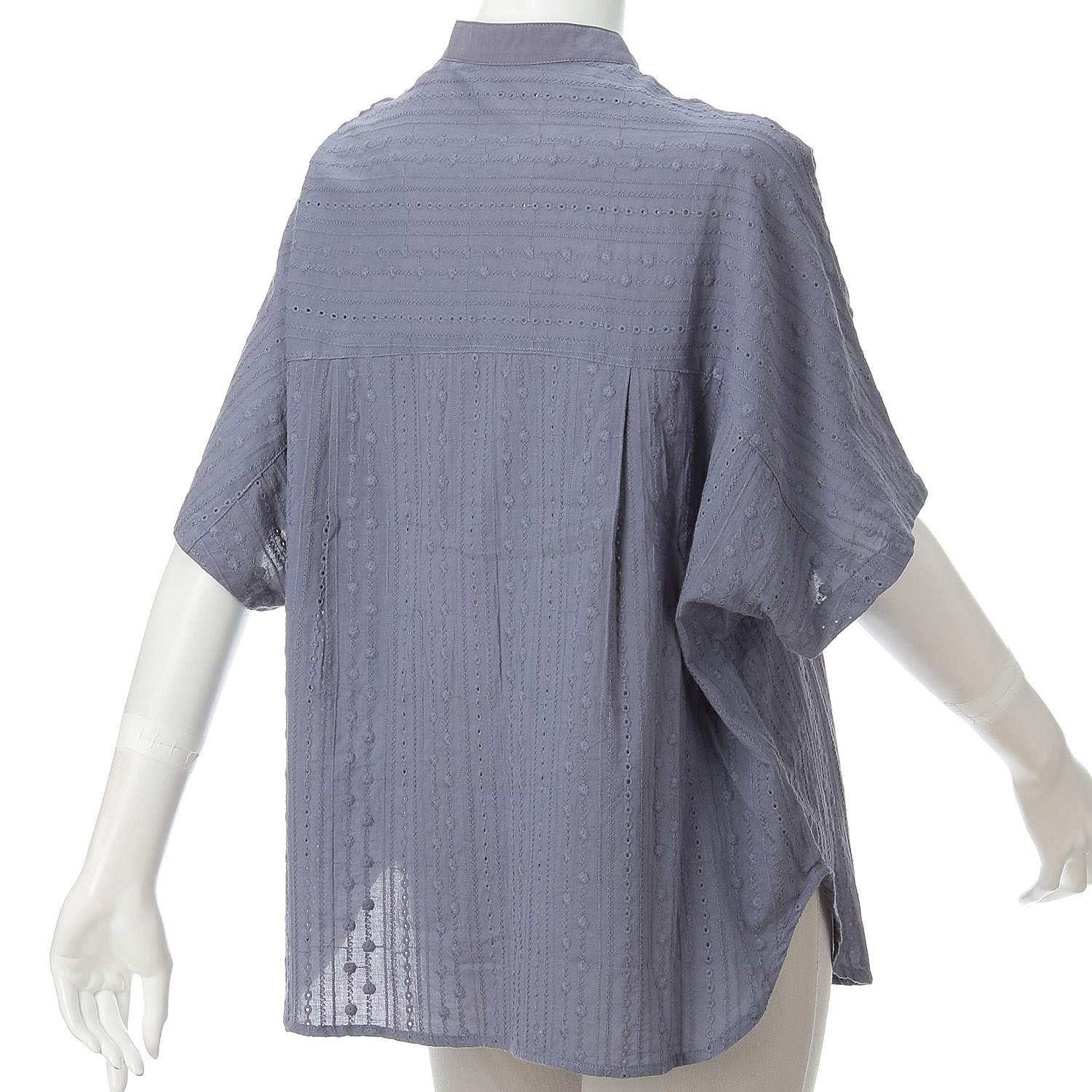 le ciel de demain コットンストライプレースチュニック - 画像12