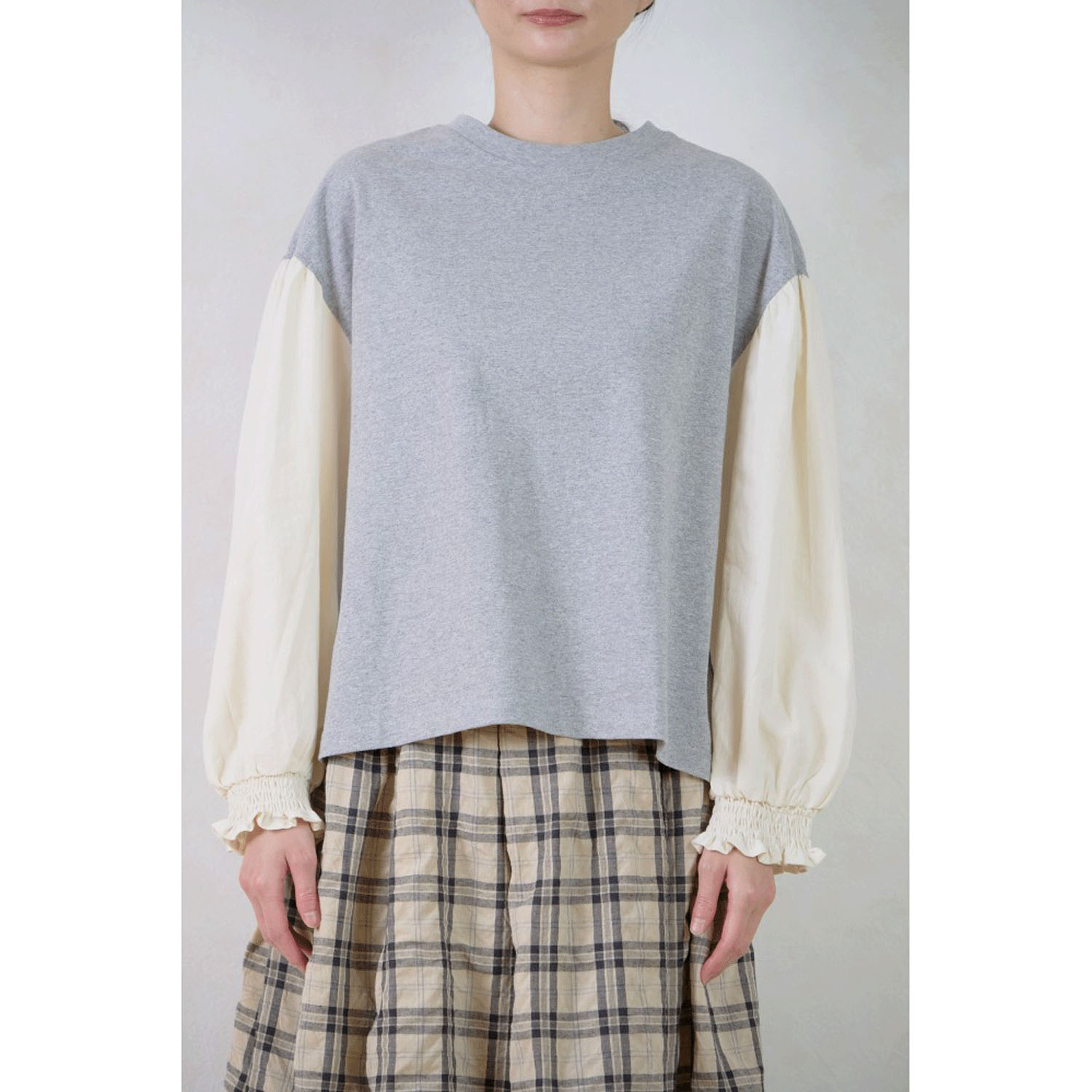 le ciel de demain コットン天竺カットソーブラウス - 画像1